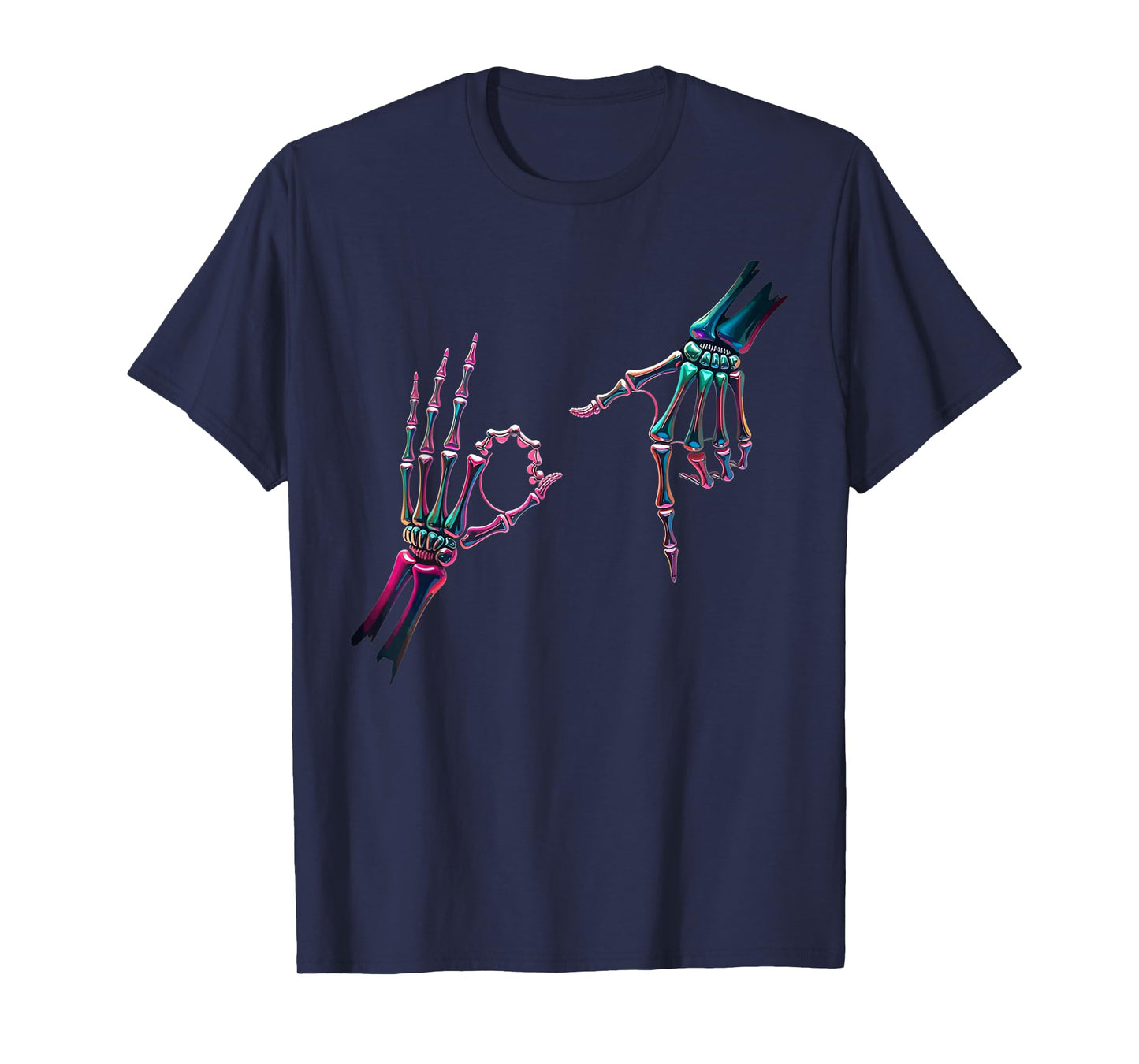 67 Meme Skeleton Hand 6 7 Halloween Six Seven Funny Teens T-Shirt