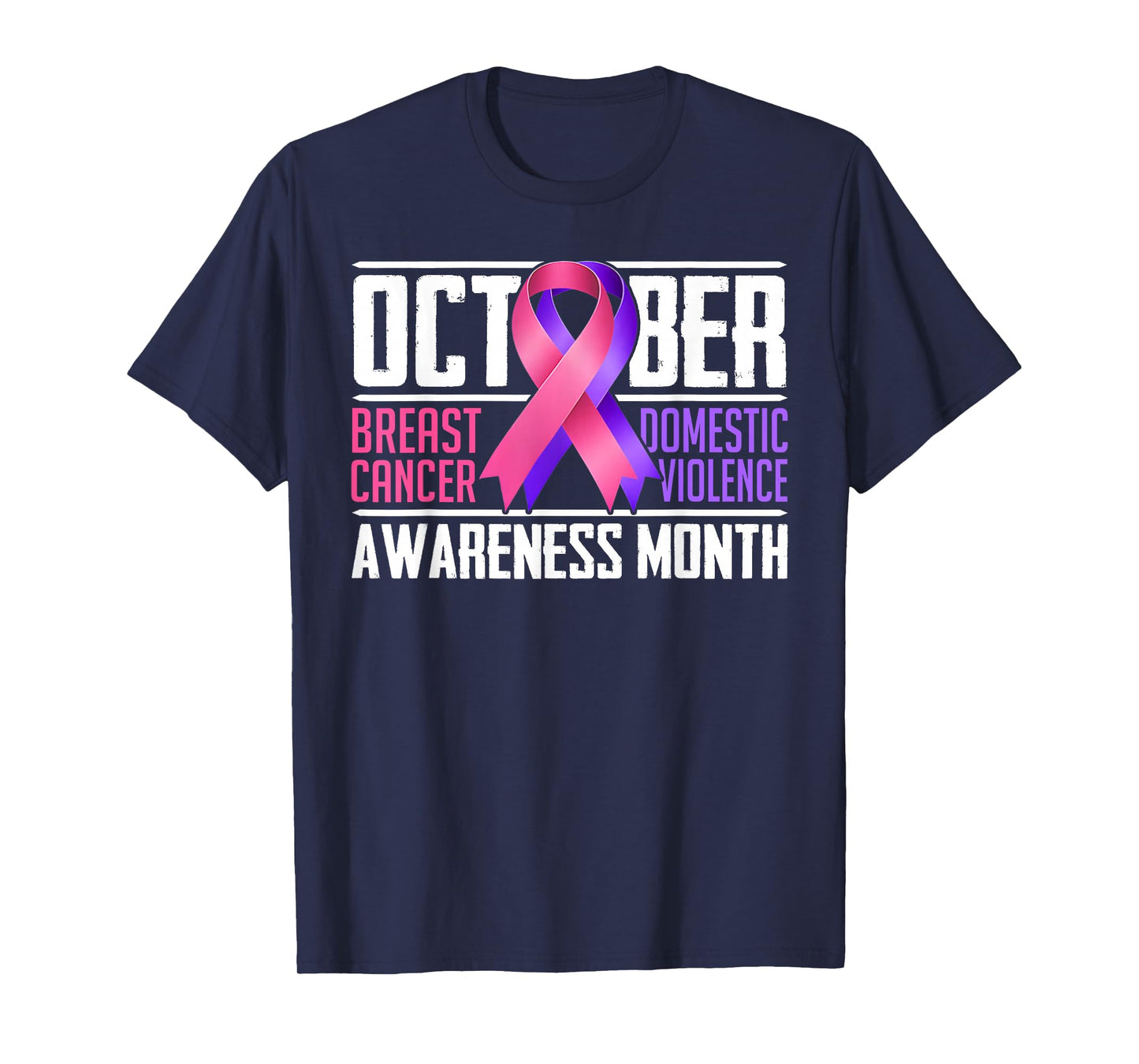 Breast Cancer and Domestic Violence Awareness Month T-Shirt
