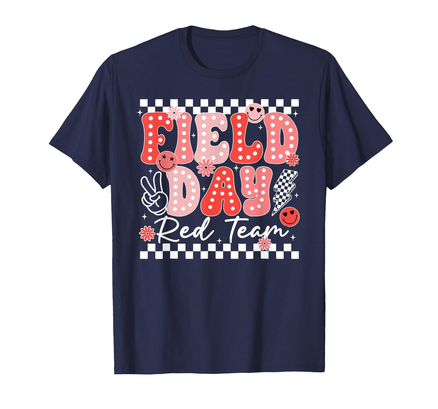 Field Day Red Team Outdoor Field Day Games for Kids Teacher T-Shirt