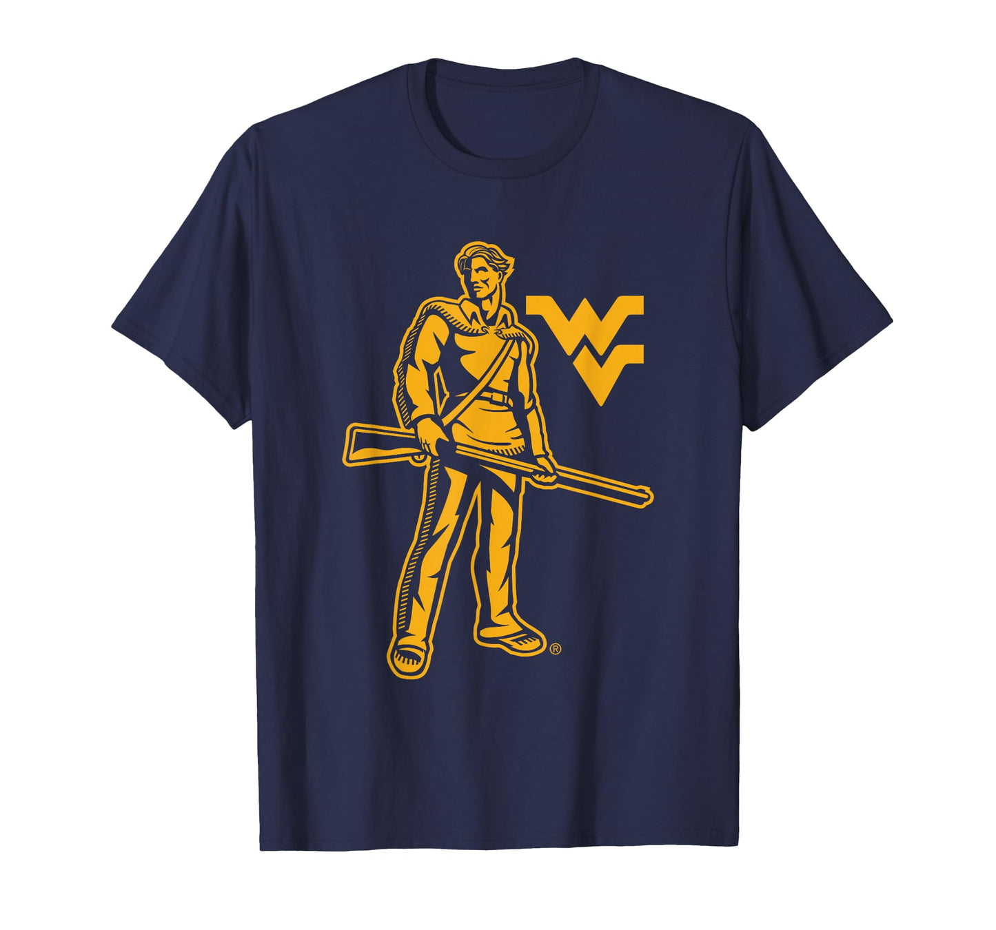 West Virginia Mountaineers Mascot Navy Officially Licensed T-Shirt