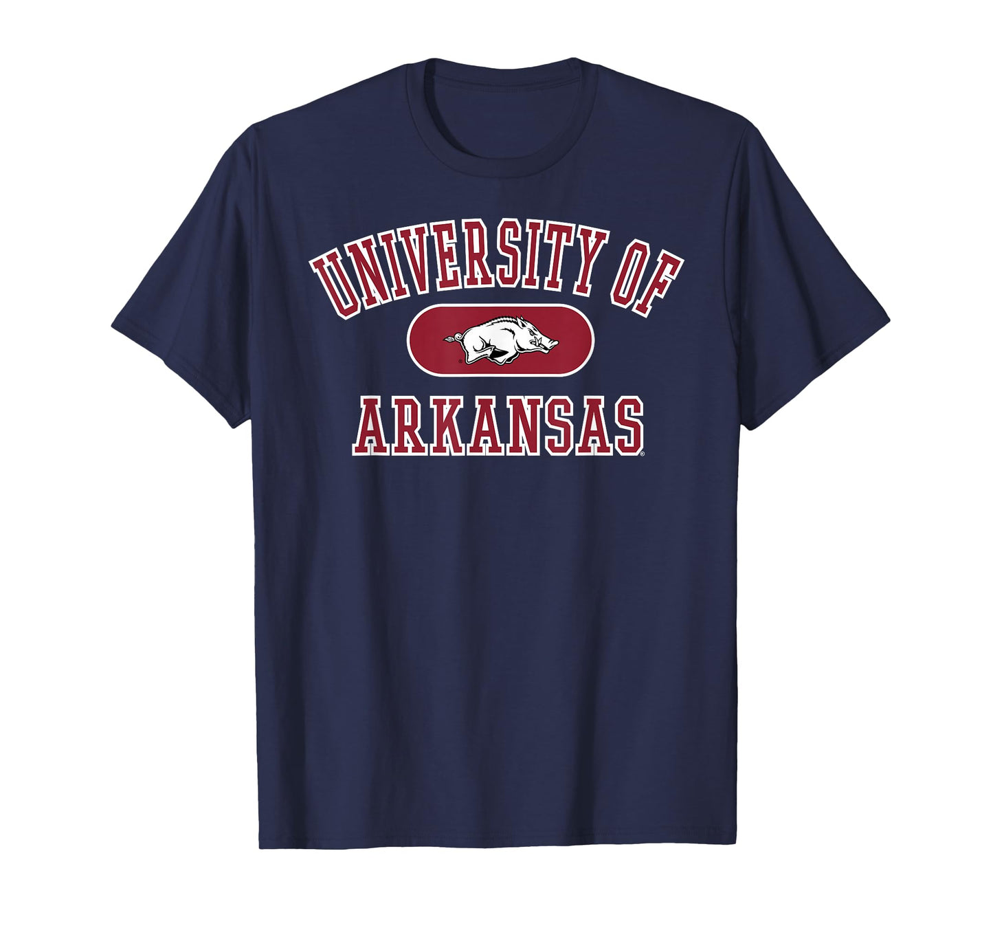Elite Authentics Arkansas Razorbacks Varsity Logo Officially Licensed T-Shirt, Small, Black