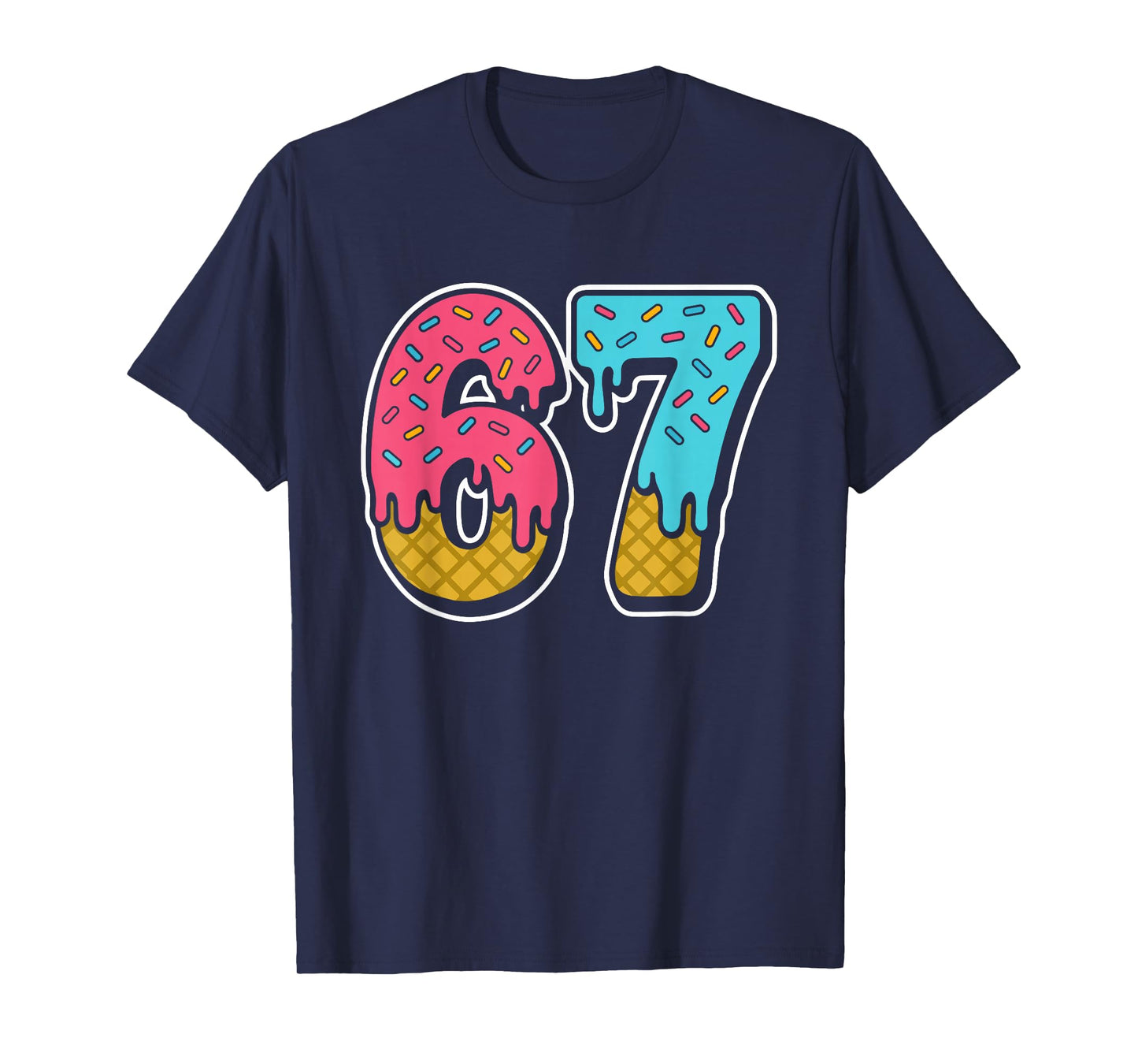 67 Ice Cream Drip Meme 6 7 6-7 T-Shirt