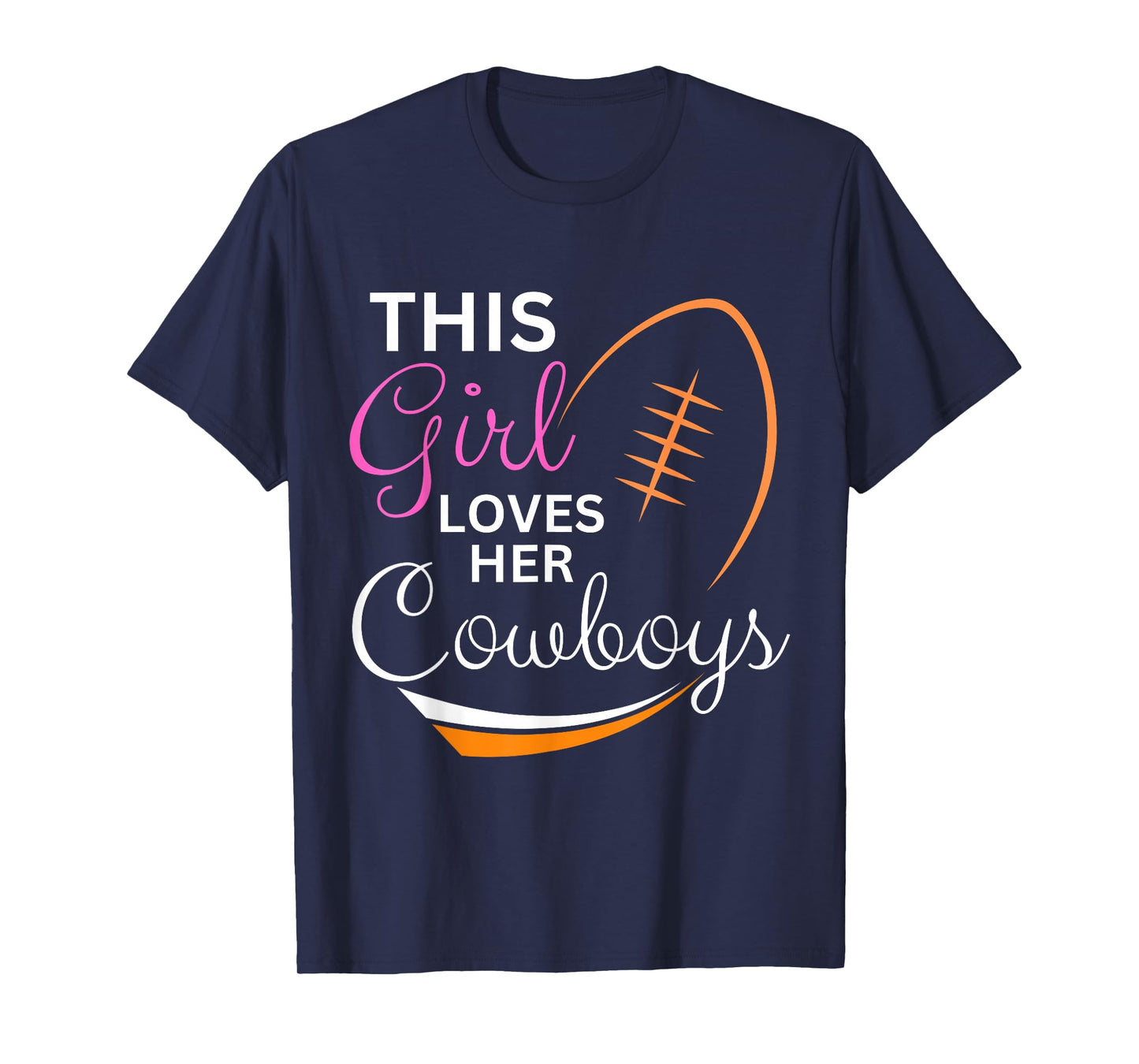 This Girl Loves Her Cowboy Cute Texas Dallas T-Shirt