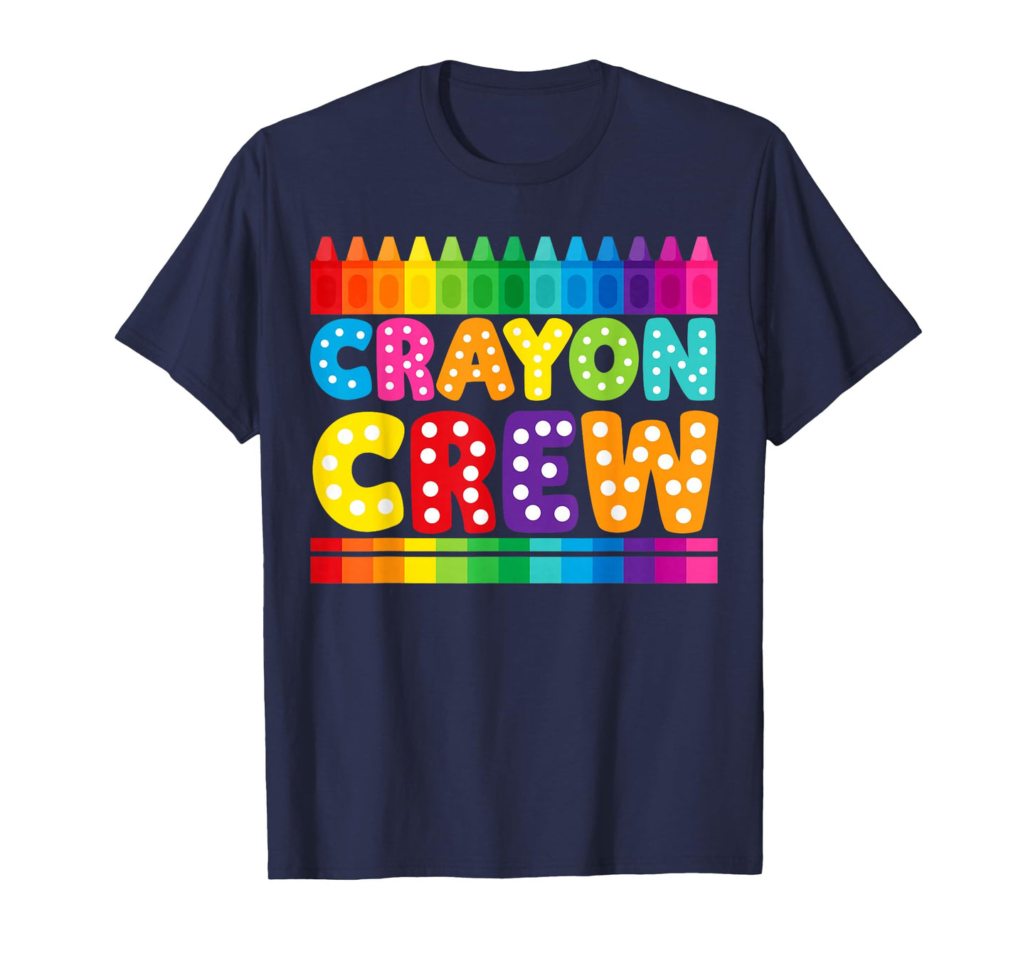 Crayon Crew Coloring Artistic Drawing Color Party Custome T-Shirt