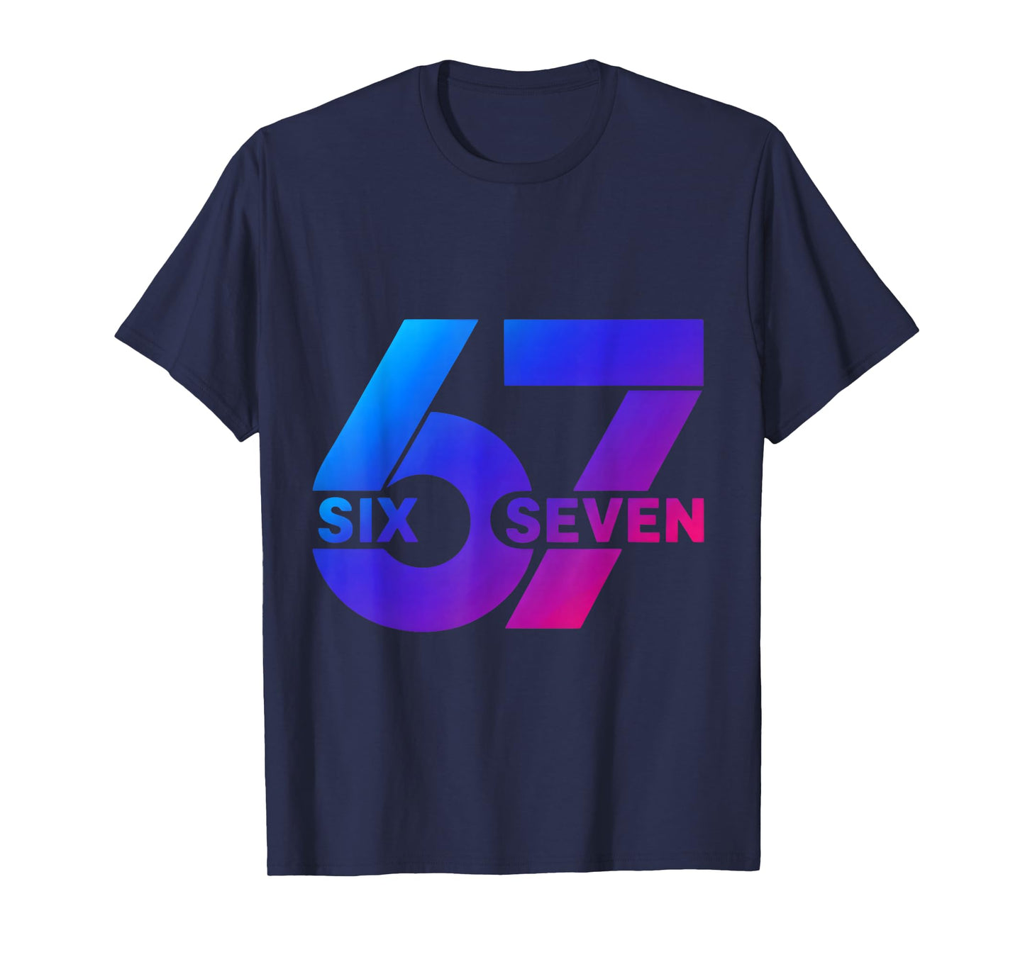 Six Seven 67 Meme Gen Alpha Slang Baseball Season Cool T-Shirt