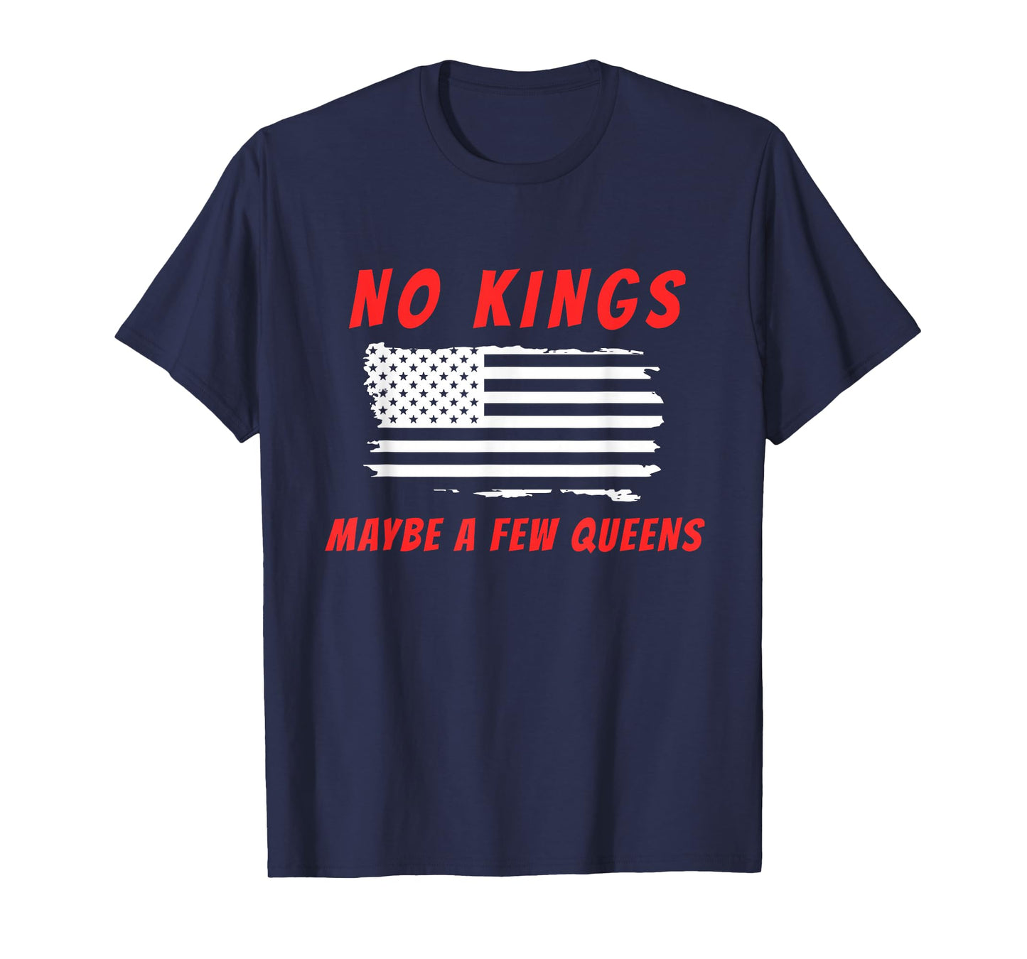Funny No Kings Anti-Republican Support Trans Rights Humor T-Shirt