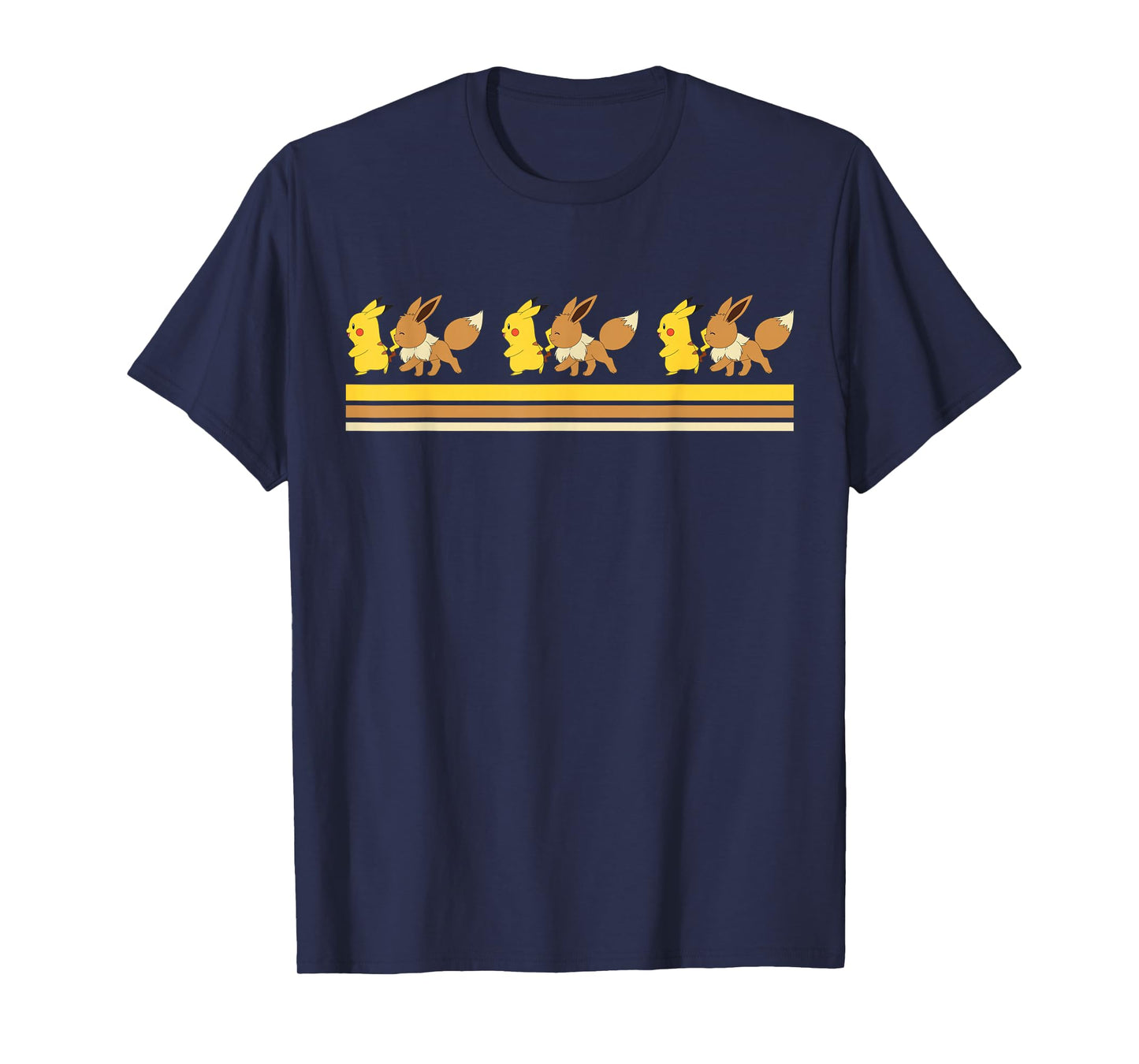 Pokemon Pikachu & Eevee Retro T-Shirt