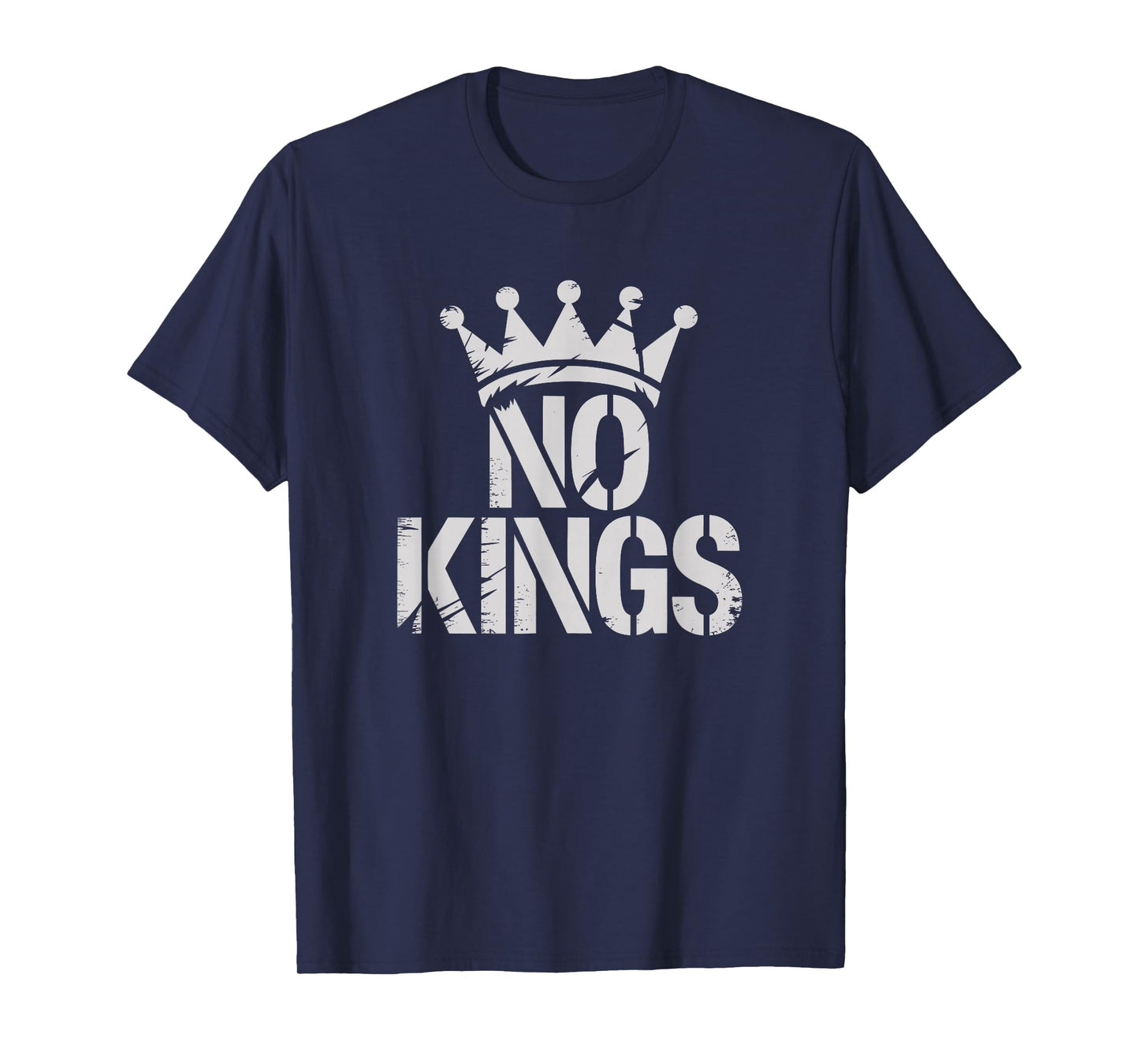 No Kings in USA tees. Minimalist Design Freedom Statement T-Shirt