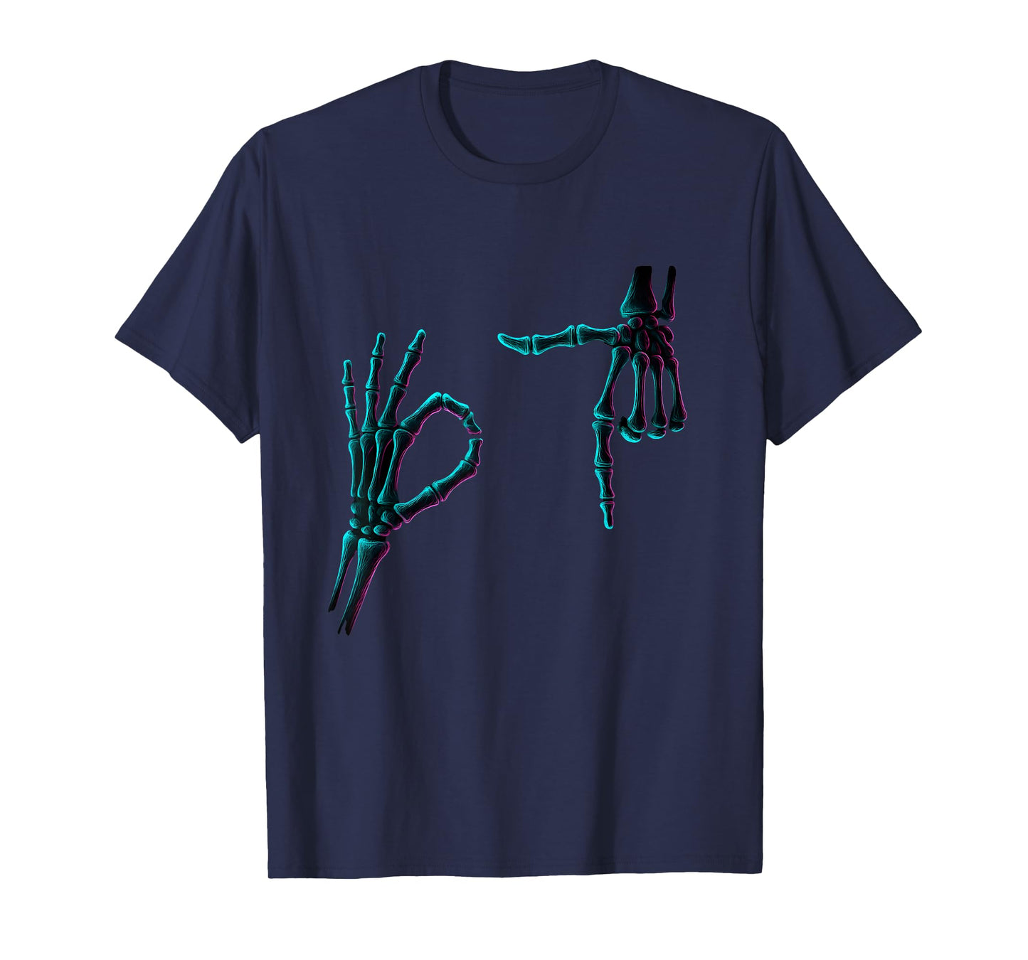 67 Meme Skeleton Hand 6 7 Halloween Six Seven Funny Teens T-Shirt