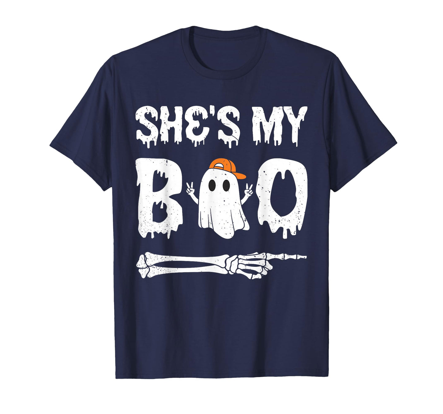 She's My Boo Matching Halloween Pajama Couples He's My Boo T-Shirt