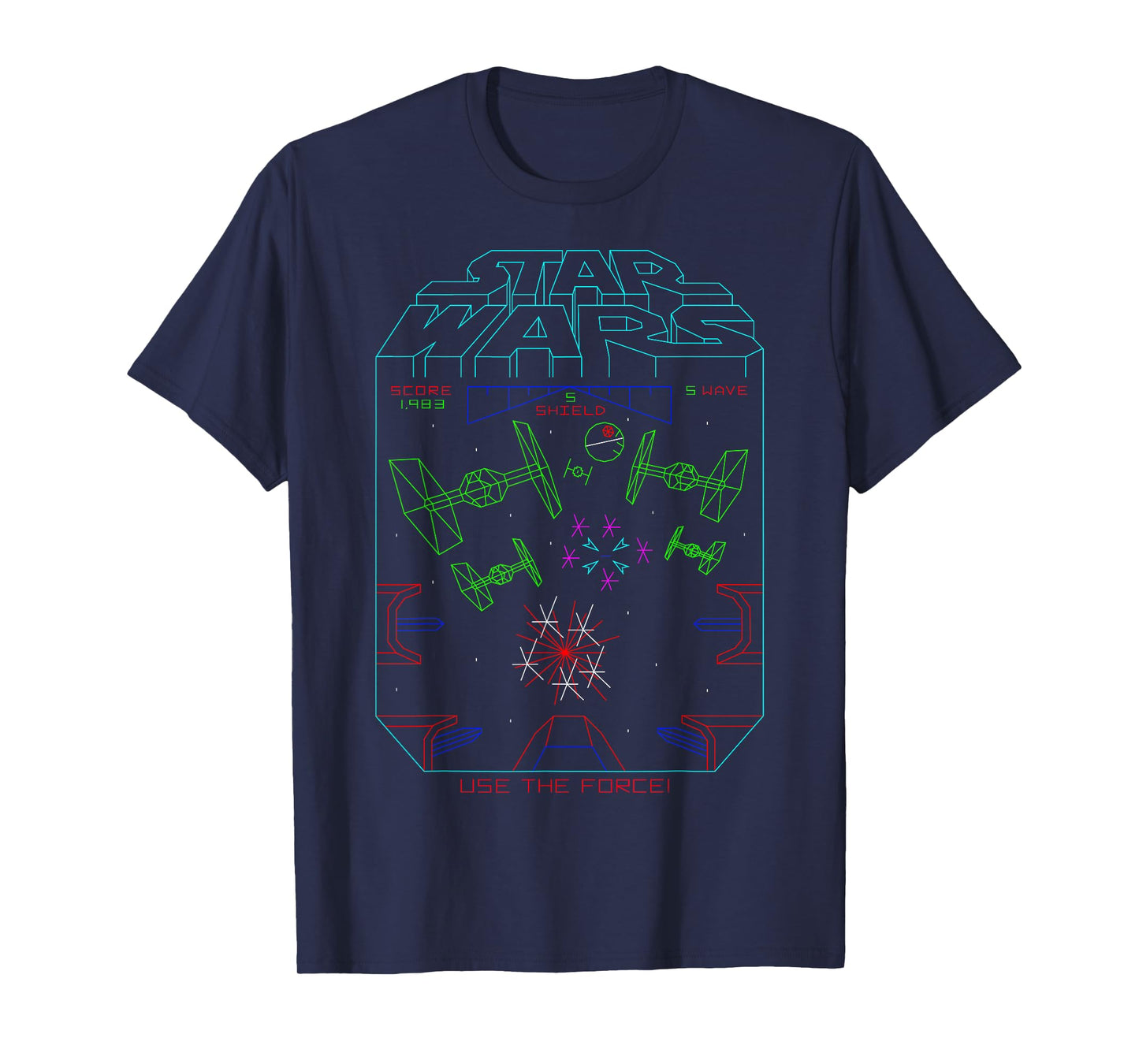 Star Wars Space Fight Vintage Arcade Graphic T-Shirt T-Shirt