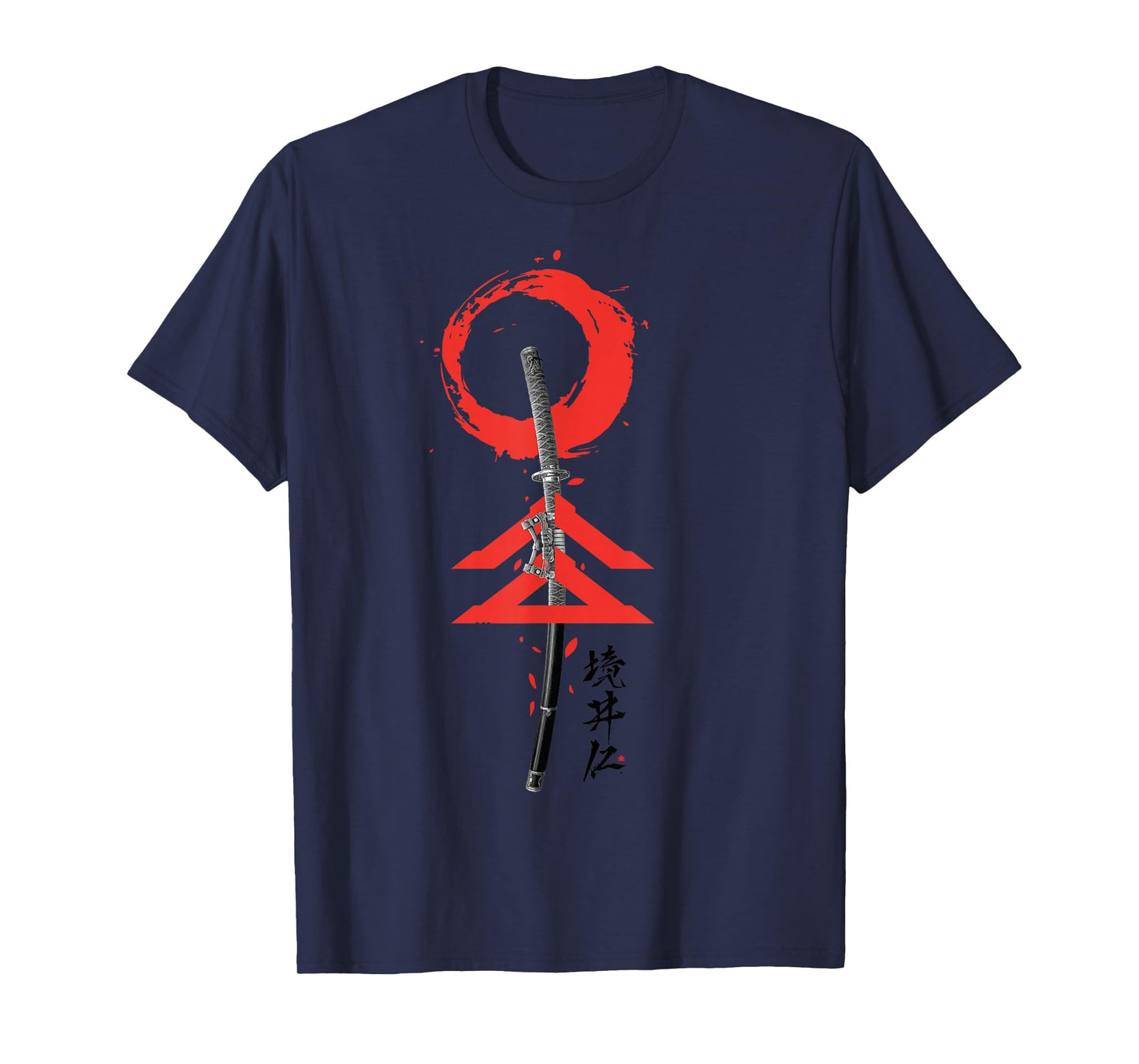 The Japanese Spirits Samurai Warrior Sword T-Shirt
