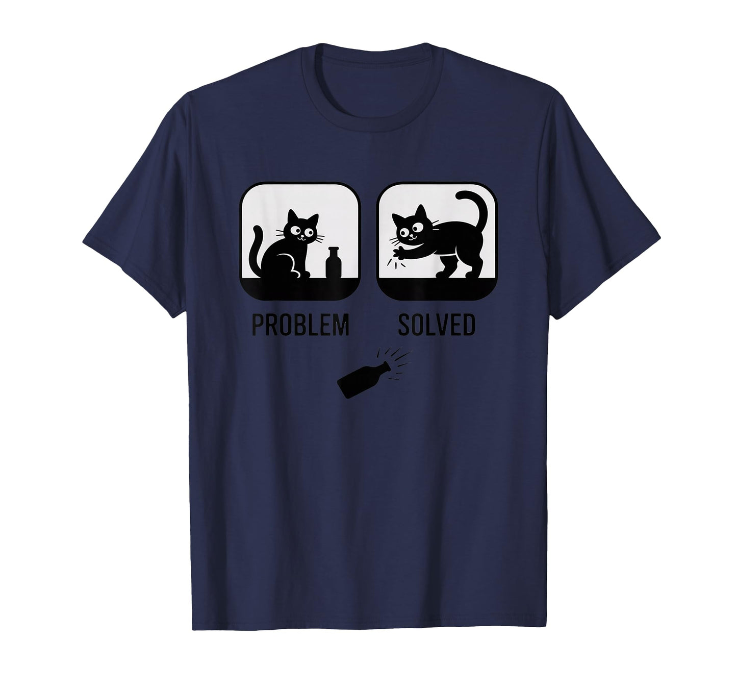 Problem Solved Funny Cat T-Shirt