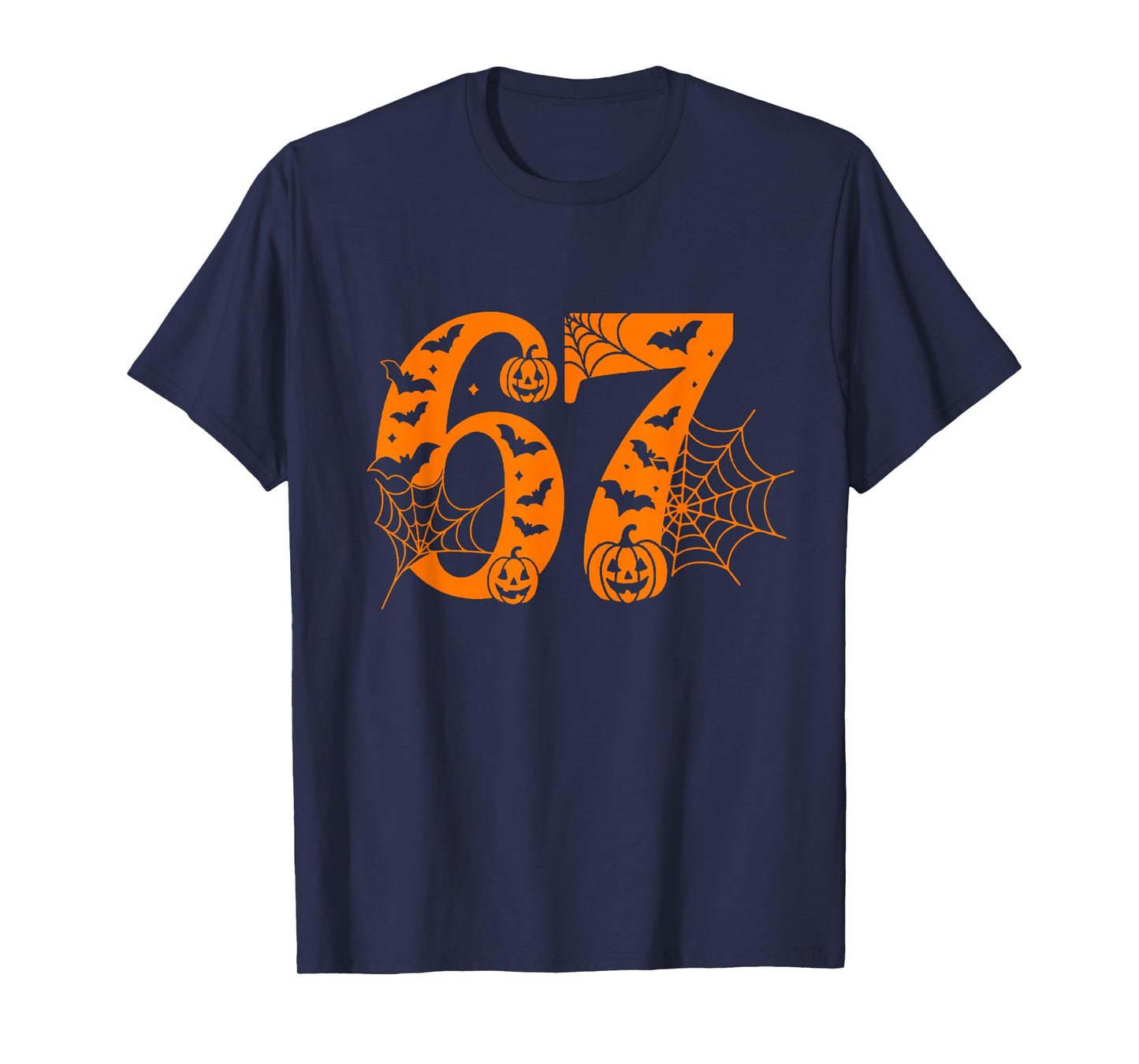 Number 6 7 Meme Saying 6 7 Six Seven Halloween 67 Costume T-Shirt