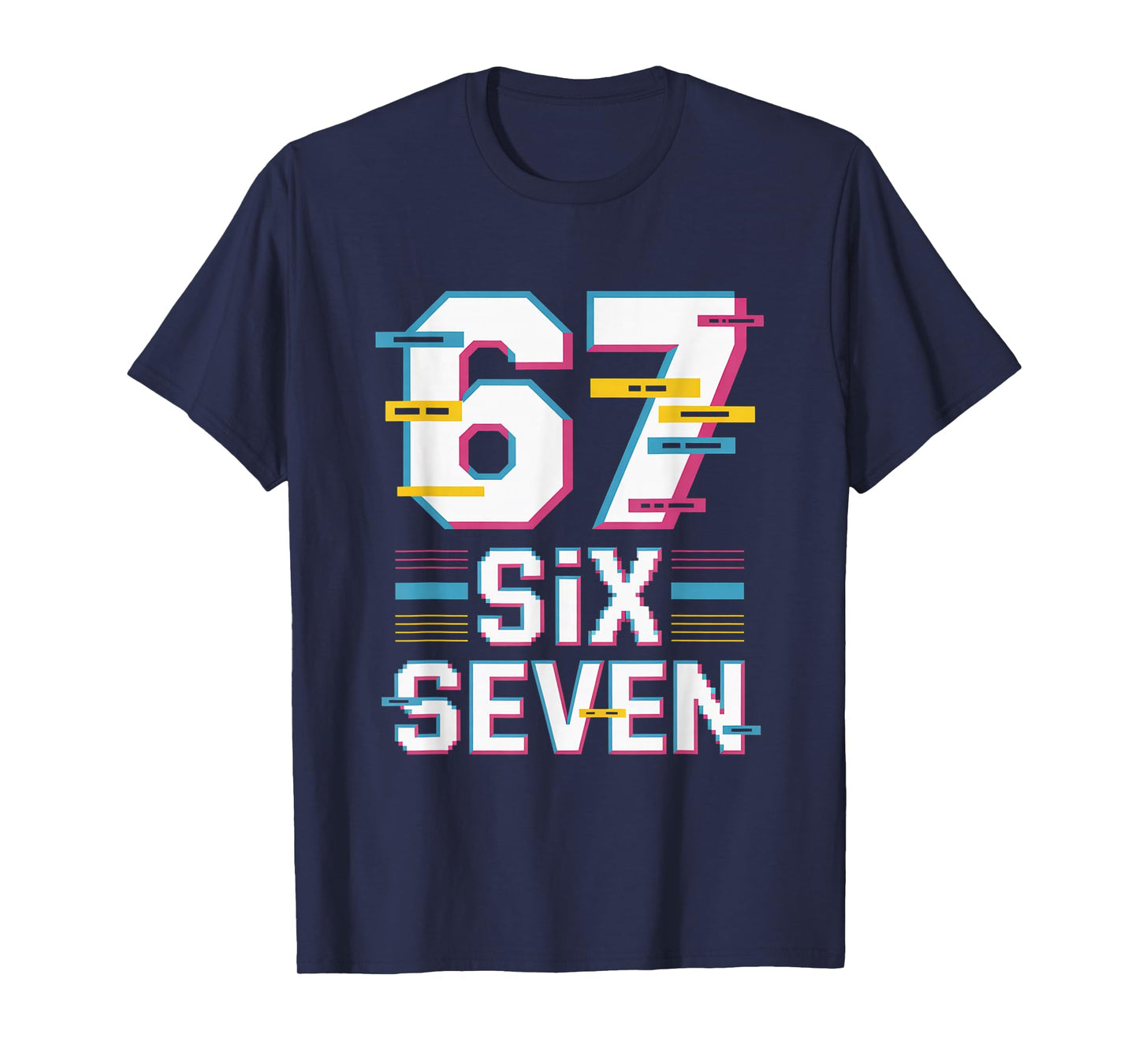Fun 6 7 Six Seven Meme T-Shirt