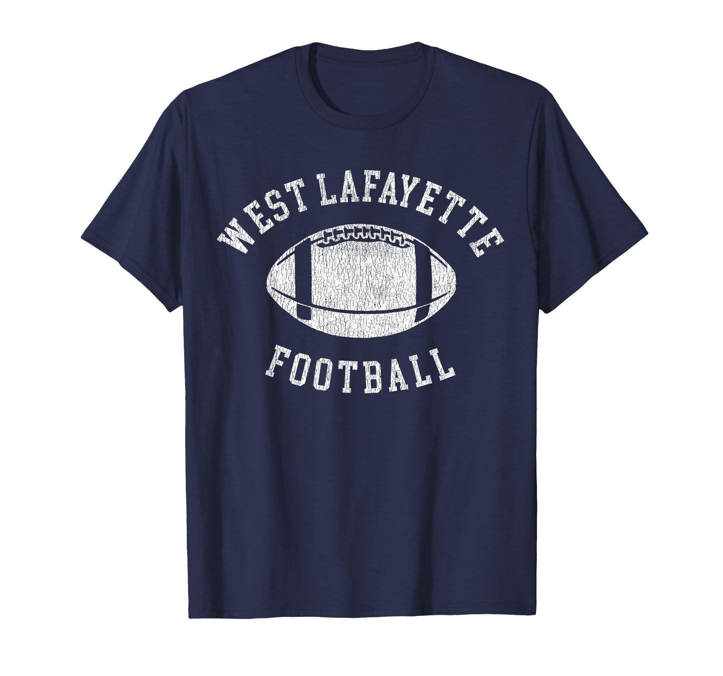 West Lafayette Football Distressed Vintage 80's Throwback T-Shirt