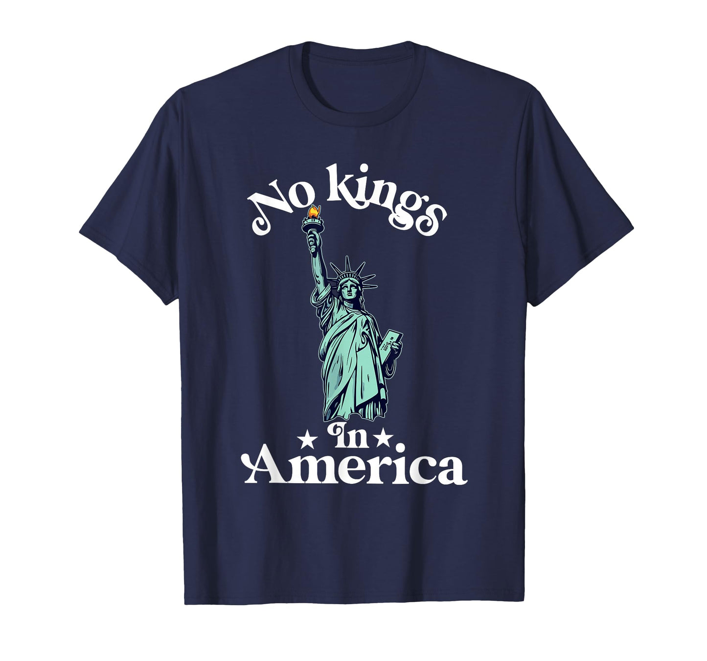 No Kings in America flag Protest Save Democracy T-Shirt