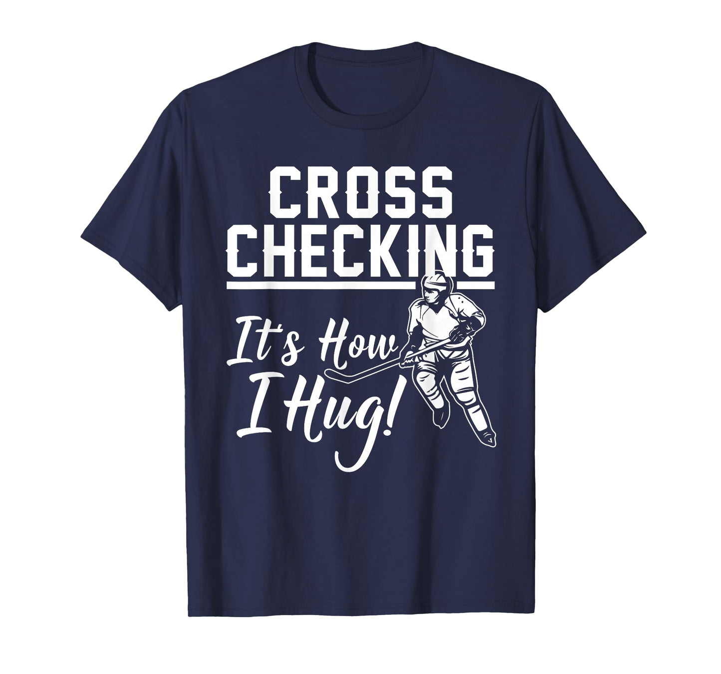 Funny Ice Hockey Gift For Kids Boys Girls Cool Game Player Short Sleeve T-Shirt