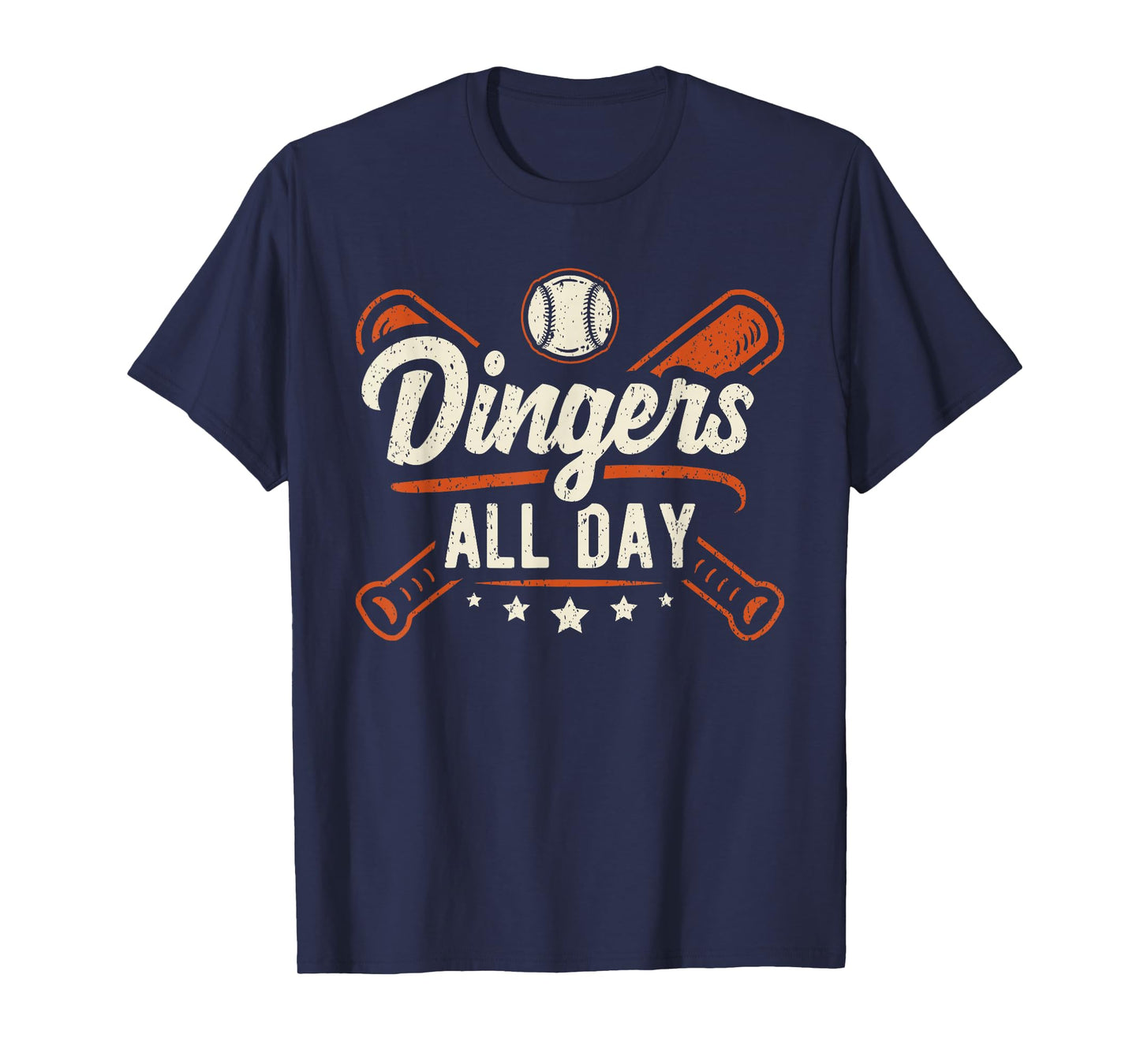 Home Runs Dingers All Day Baseball Home Run Dinger T-Shirt