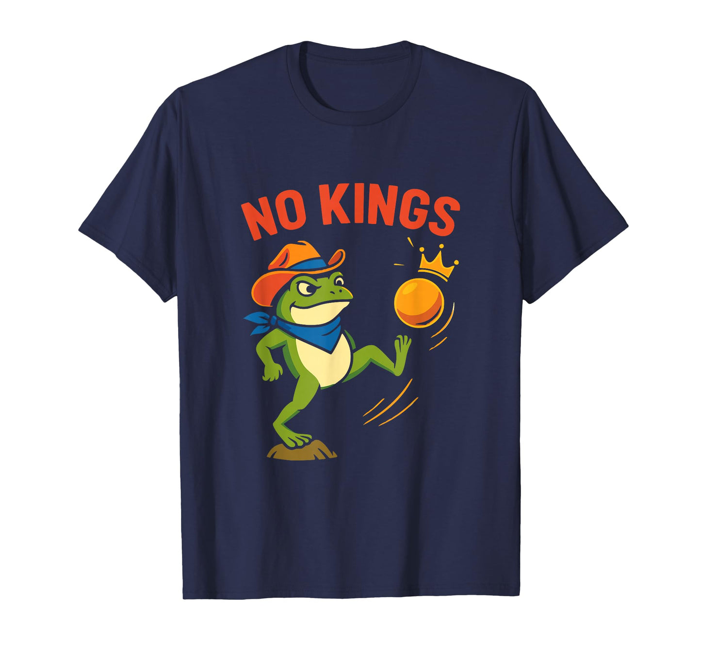 Vintage Portland No Kings Portland Frog Protest Men Women T-Shirt
