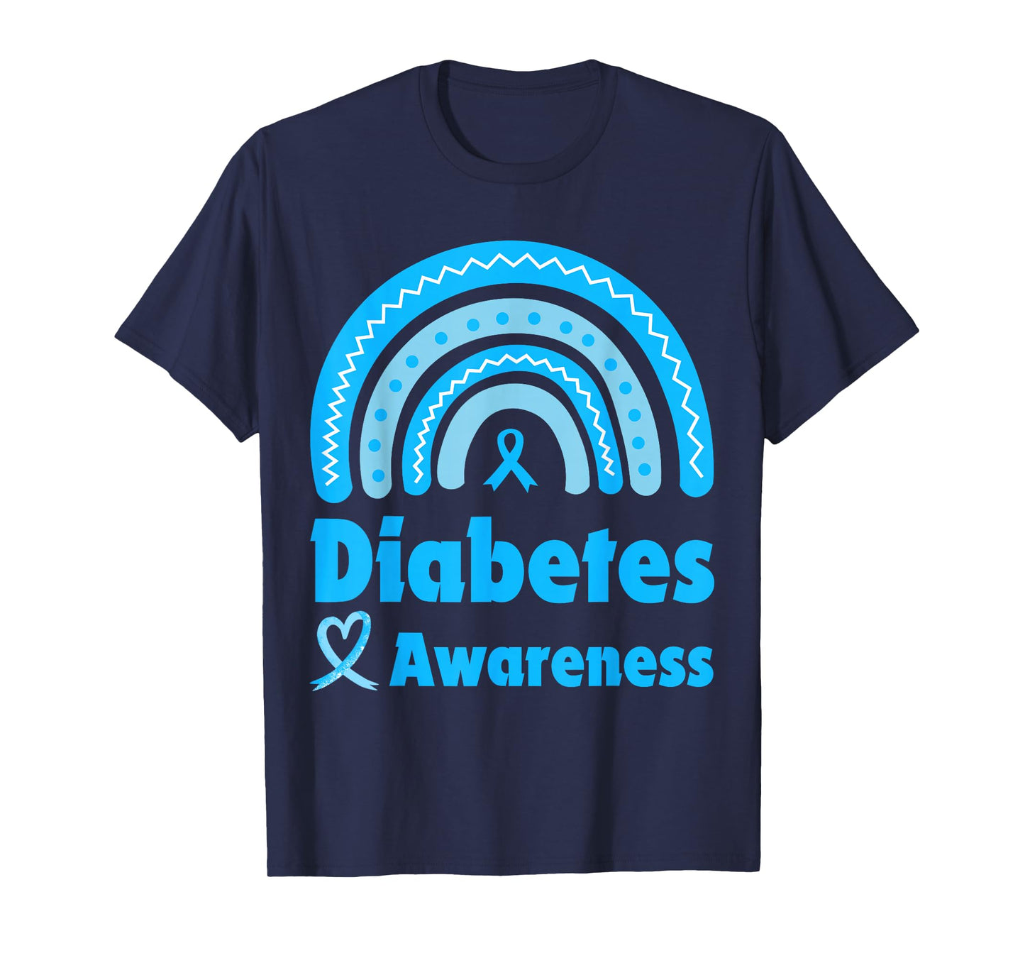Diabetes Awareness T1D Type 1 And T2D Type 2 Women T-Shirt