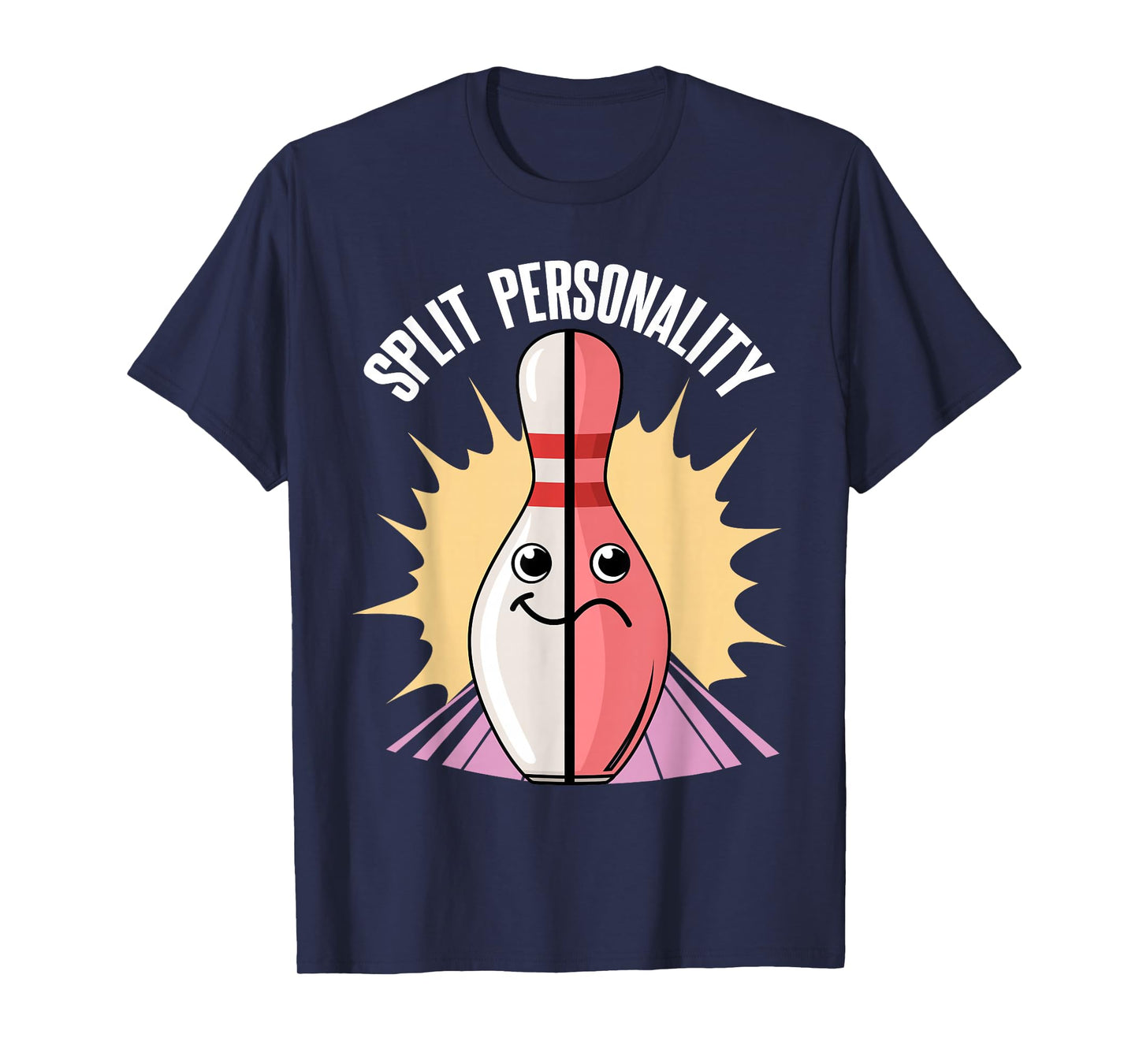 Split Personality Bowling Pin T-Shirt