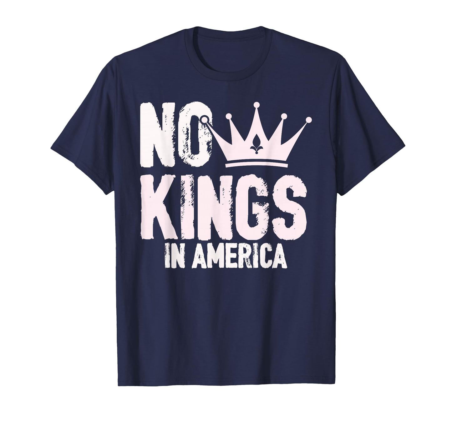 No Kings Protest Sign - No Kings in America Retro Vintage T-Shirt