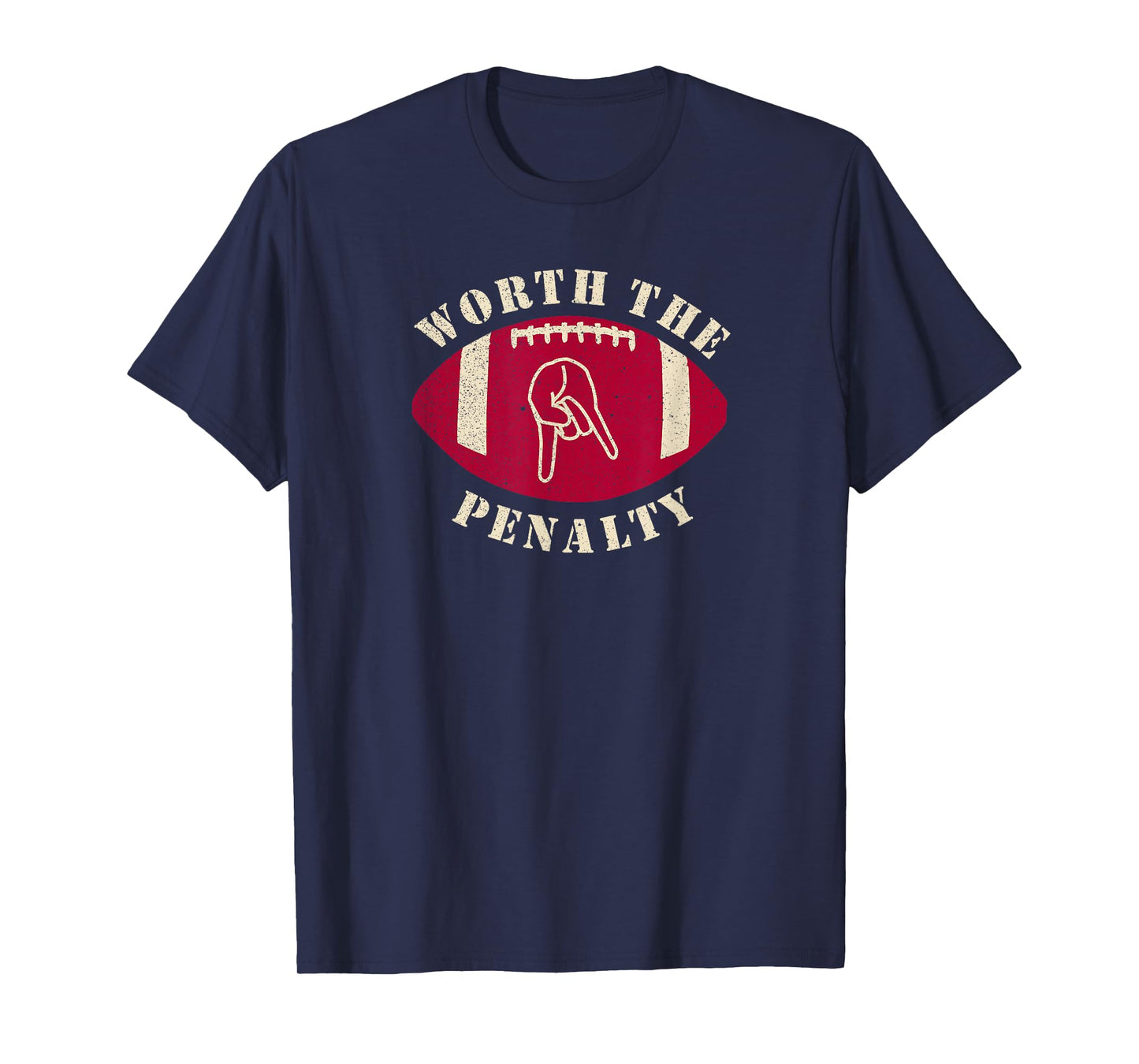 Horns Down Worth The Penalty Oklahoma Texas Red River T-Shirt