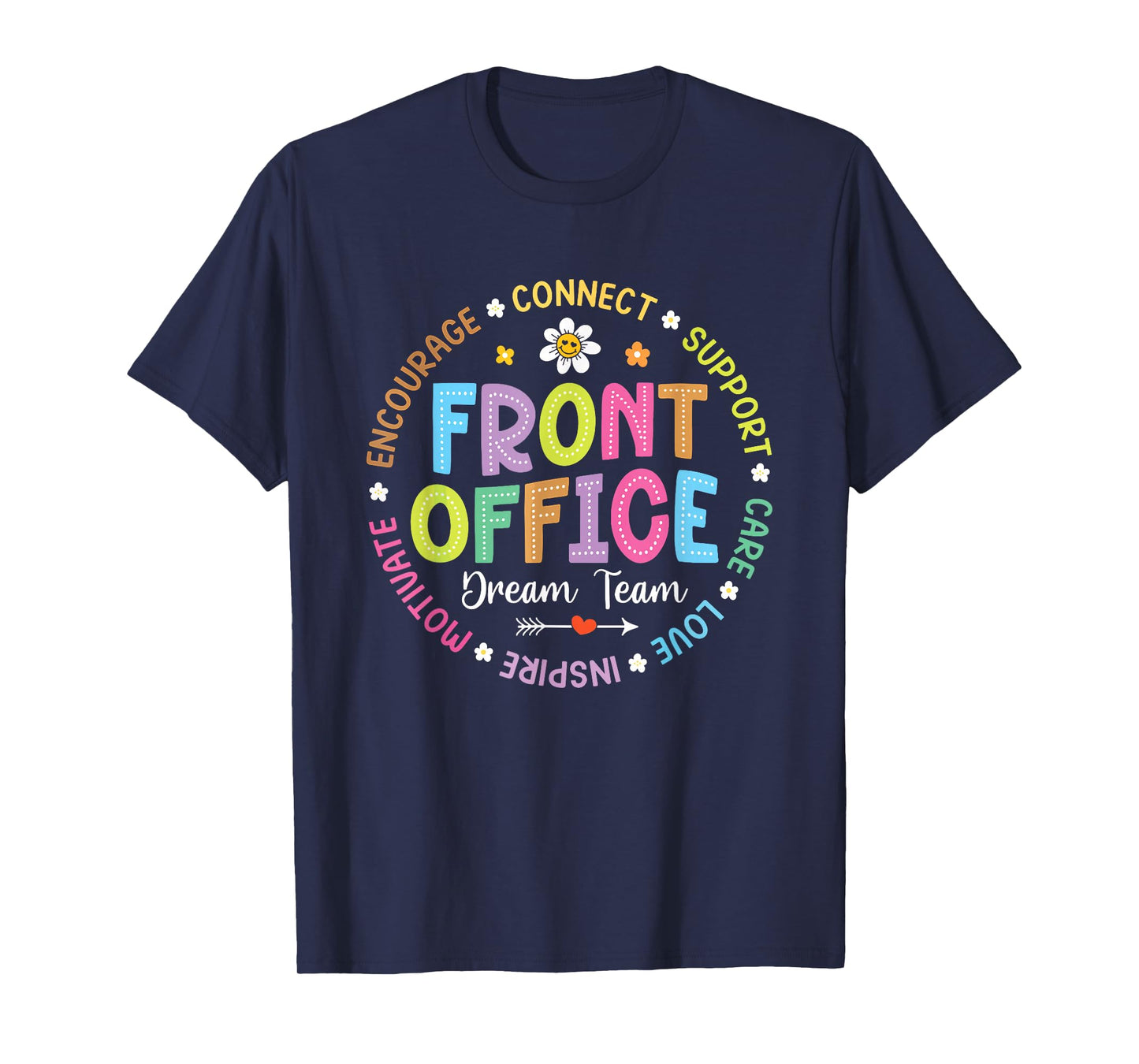 Front Office Squad Back to School Happy First Day of School T-Shirt