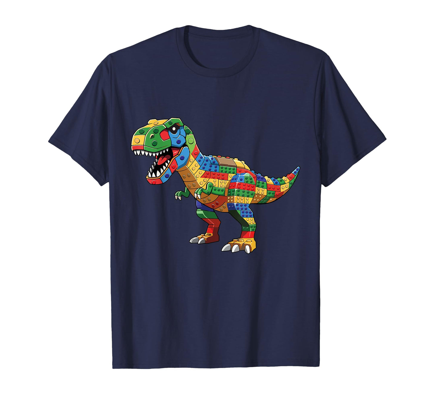 Dinosaur Raptor Master Builder Block Building Brick Builder T-Shirt