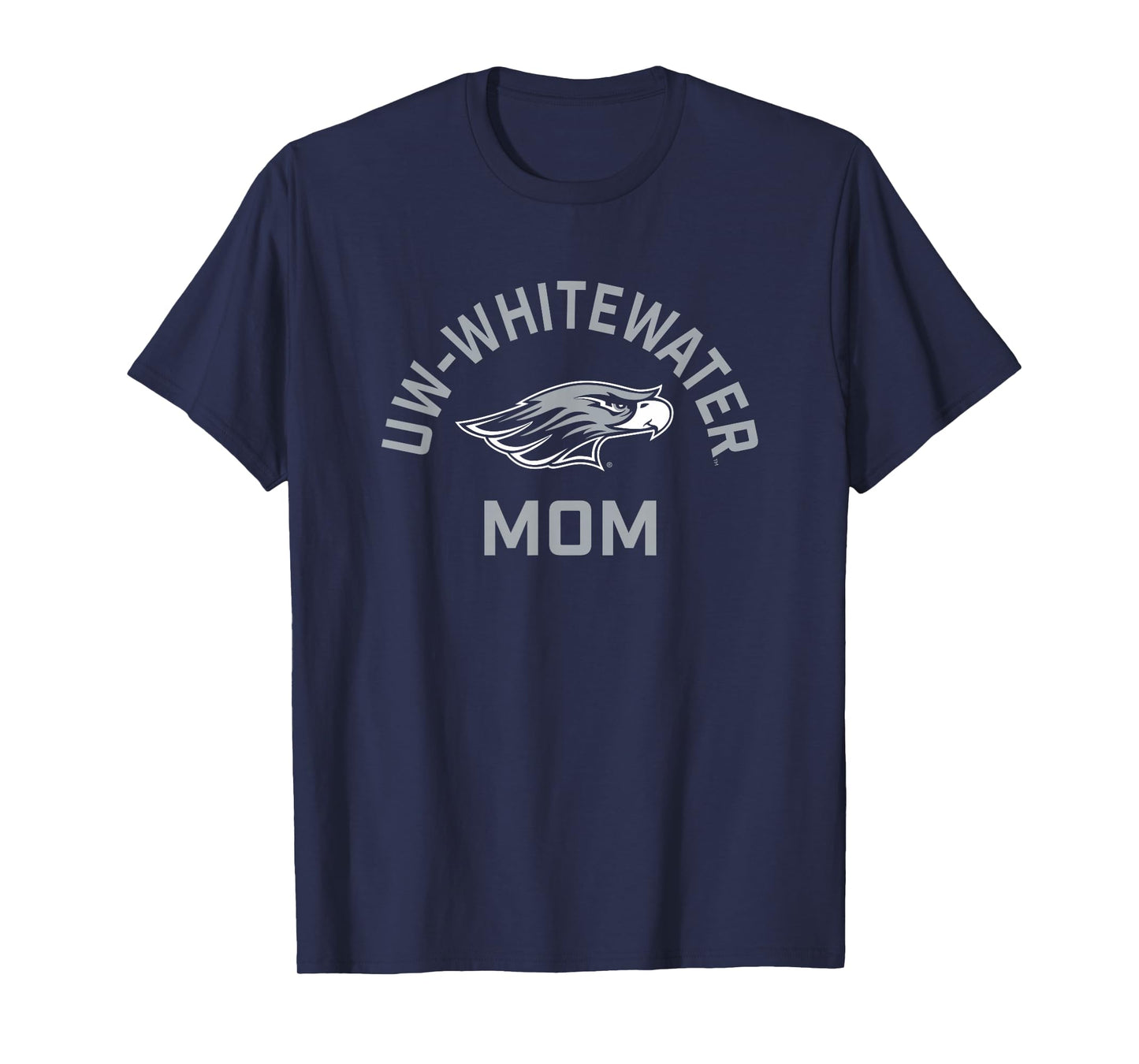 UW-Whitewater Warhawks Arched Mom T-Shirt