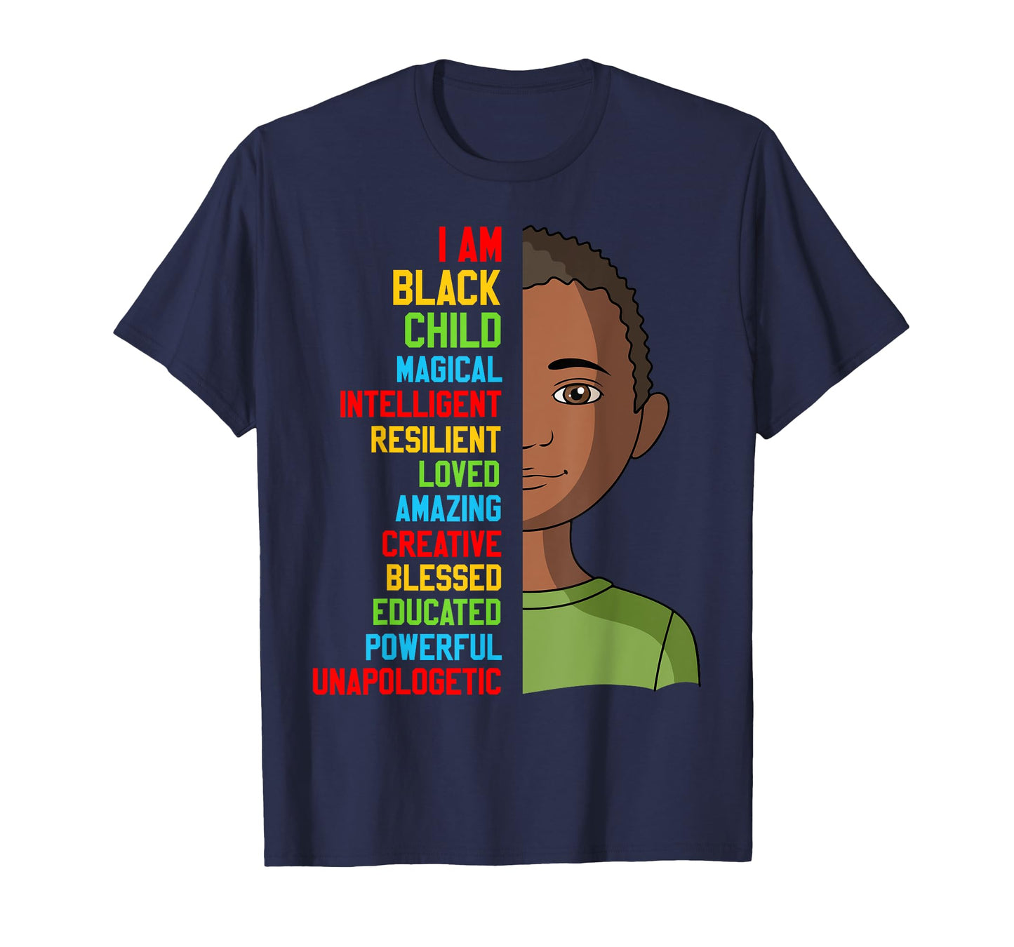 Black History T-Shirts Kids Im Black Child Month Boy Toddler T-Shirt