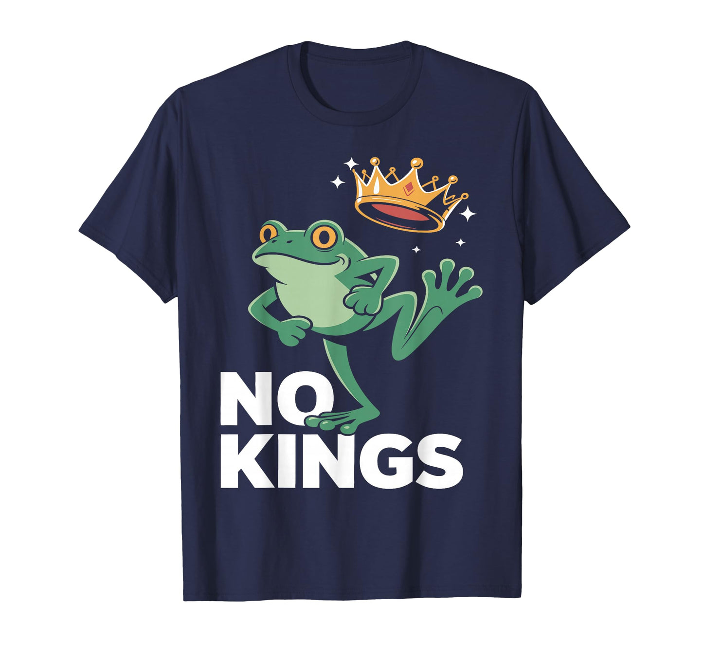 Resist No Kings USA Funny Frog Patriot Political Protest T-Shirt