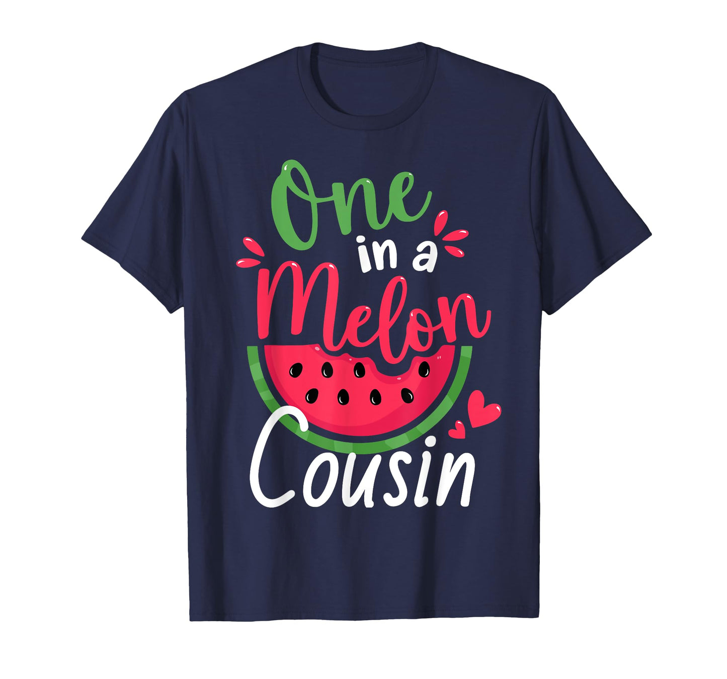 One in a Melon Cousin 1st Birthday Summer Family Matching T-Shirt