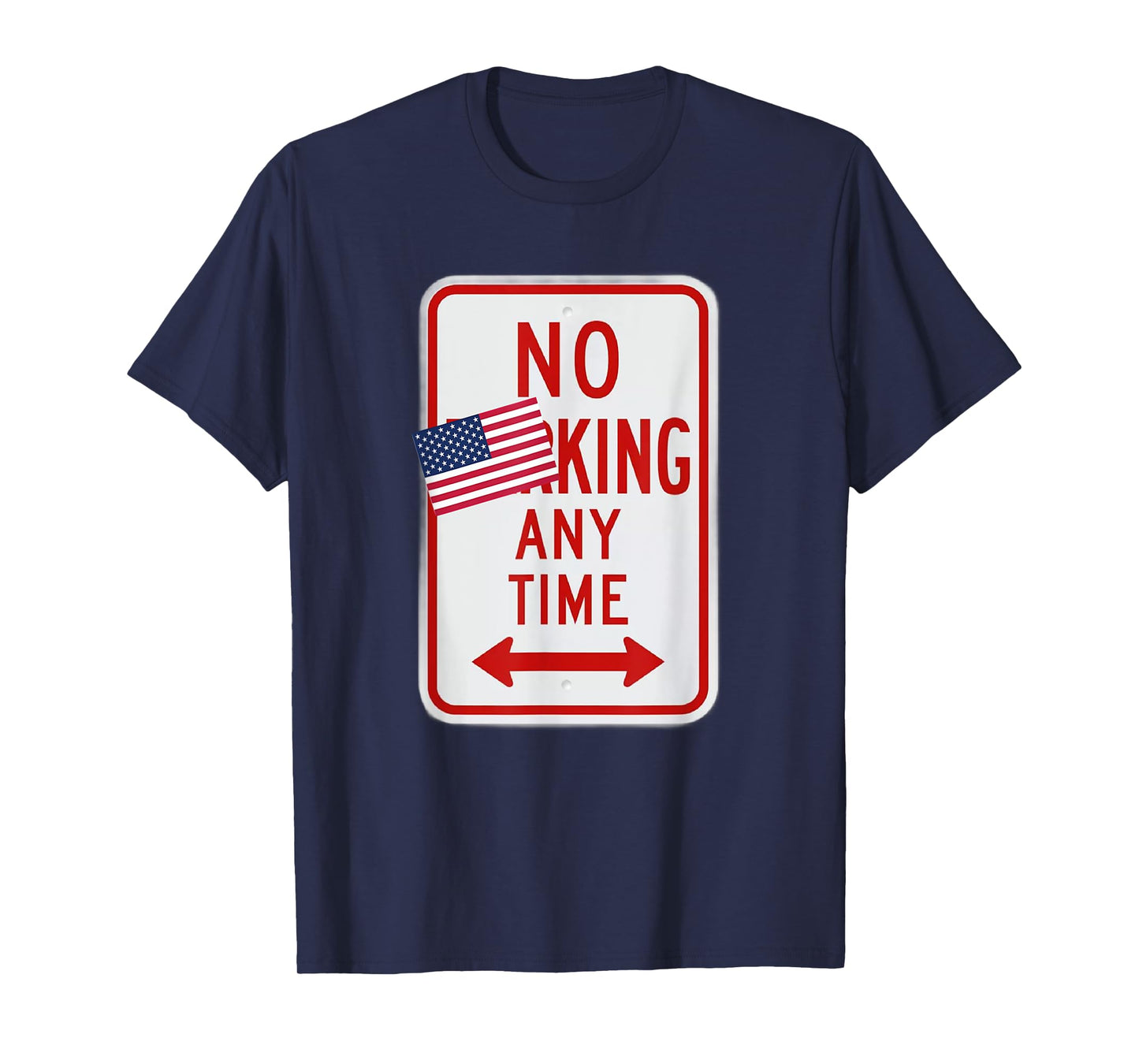 No King Any Time Satirical No Parking Sign Democracy T-Shirt