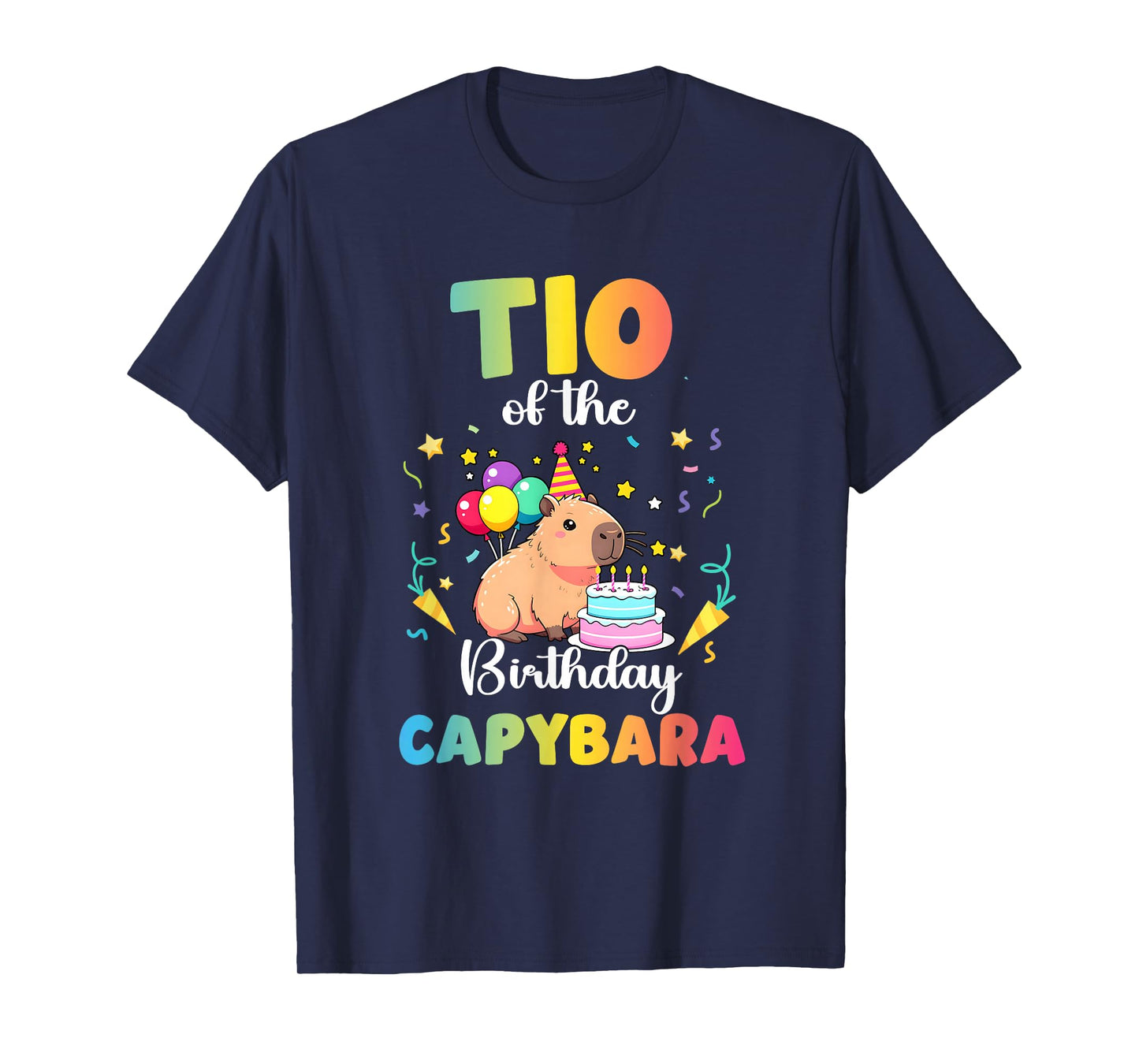 TIO of The Birthday Girl Capybara Bday Party Family T-Shirt