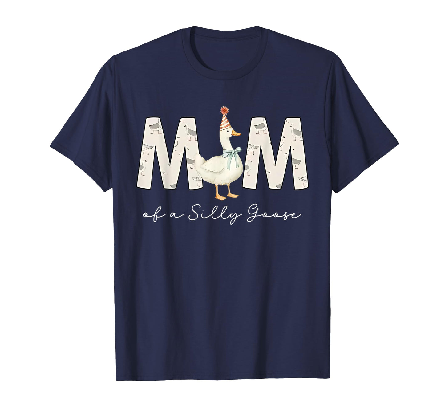 Mom Of The Silly Goose Silly Goose Birthday Matching Family T-Shirt