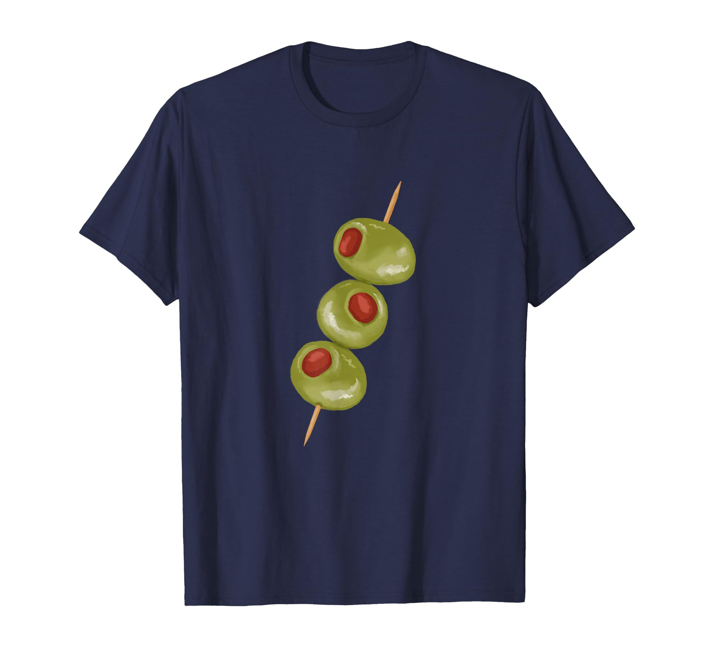 Olives on a toothpick, martini cocktail ready T-Shirt