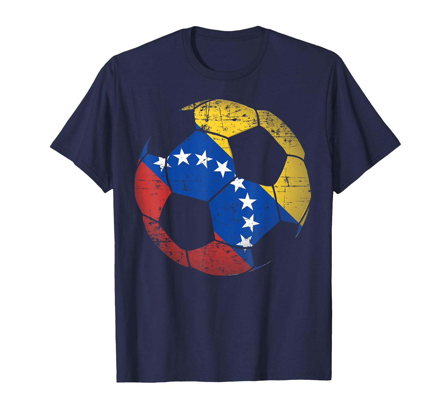 Venezuela Soccer Ball Flag - Venezuelan Football Soccer T-Shirt