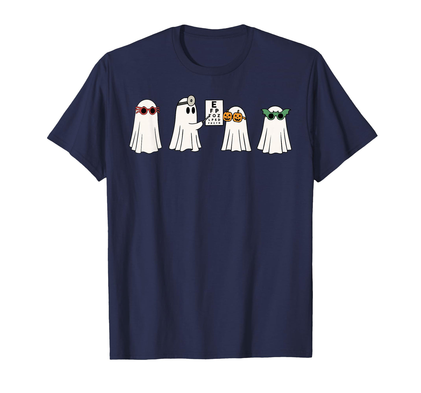 Optometrist Ghost Boo Vision Center Halloween Optician T-Shirt