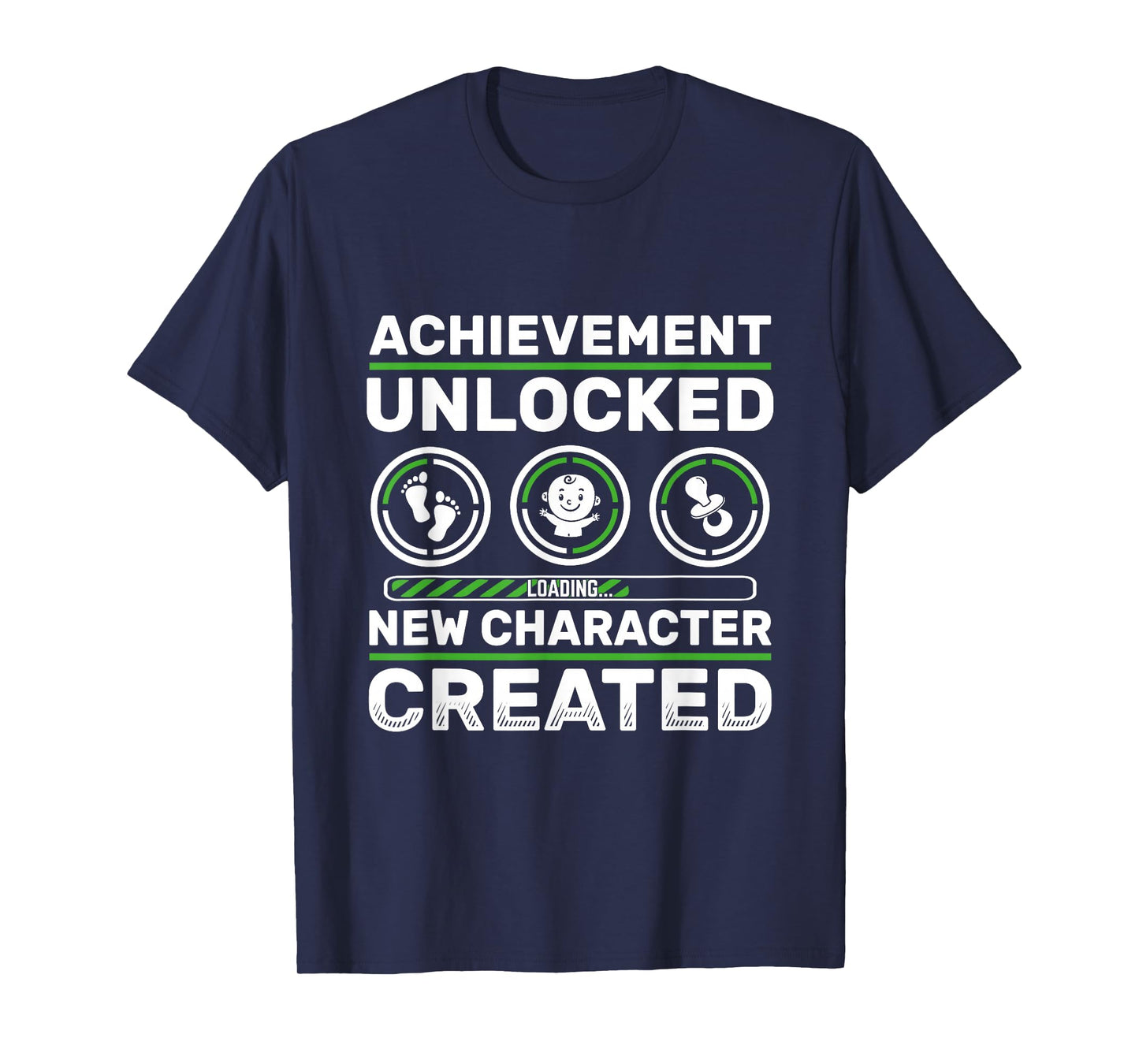 Schwangerschaft verknden Geschenk Zocker New Character Created - Pregnancy Announcement Dad Gamer T-Shirt