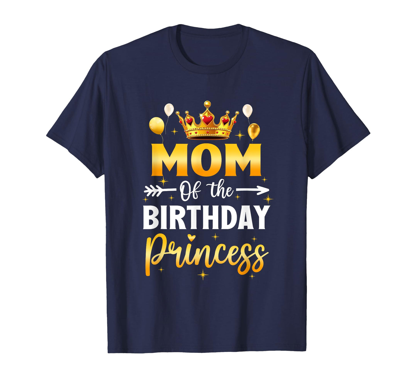 Mom Of The Birthday Princess Birthday Girl Party Family T-Shirt