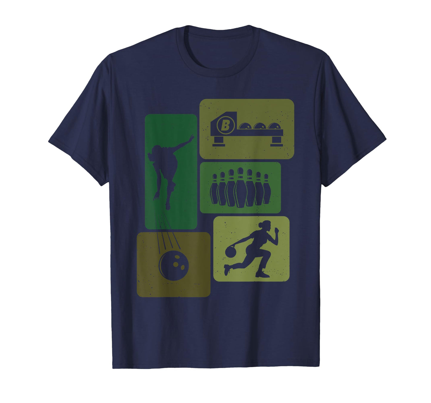Funny Bowling Player Bowler Game Enthusiast Outfit Women T-Shirt