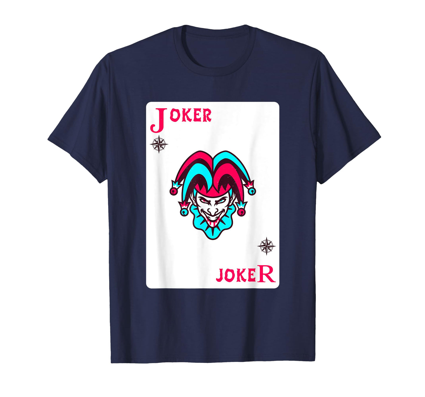 Joker Playing Card Shirt Distressed Jester T-Shirt