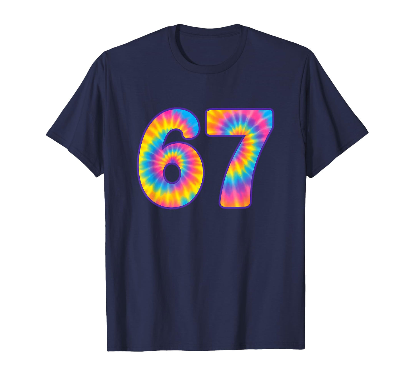 67 Meme Tie Dye Retro Six Seven T-Shirt