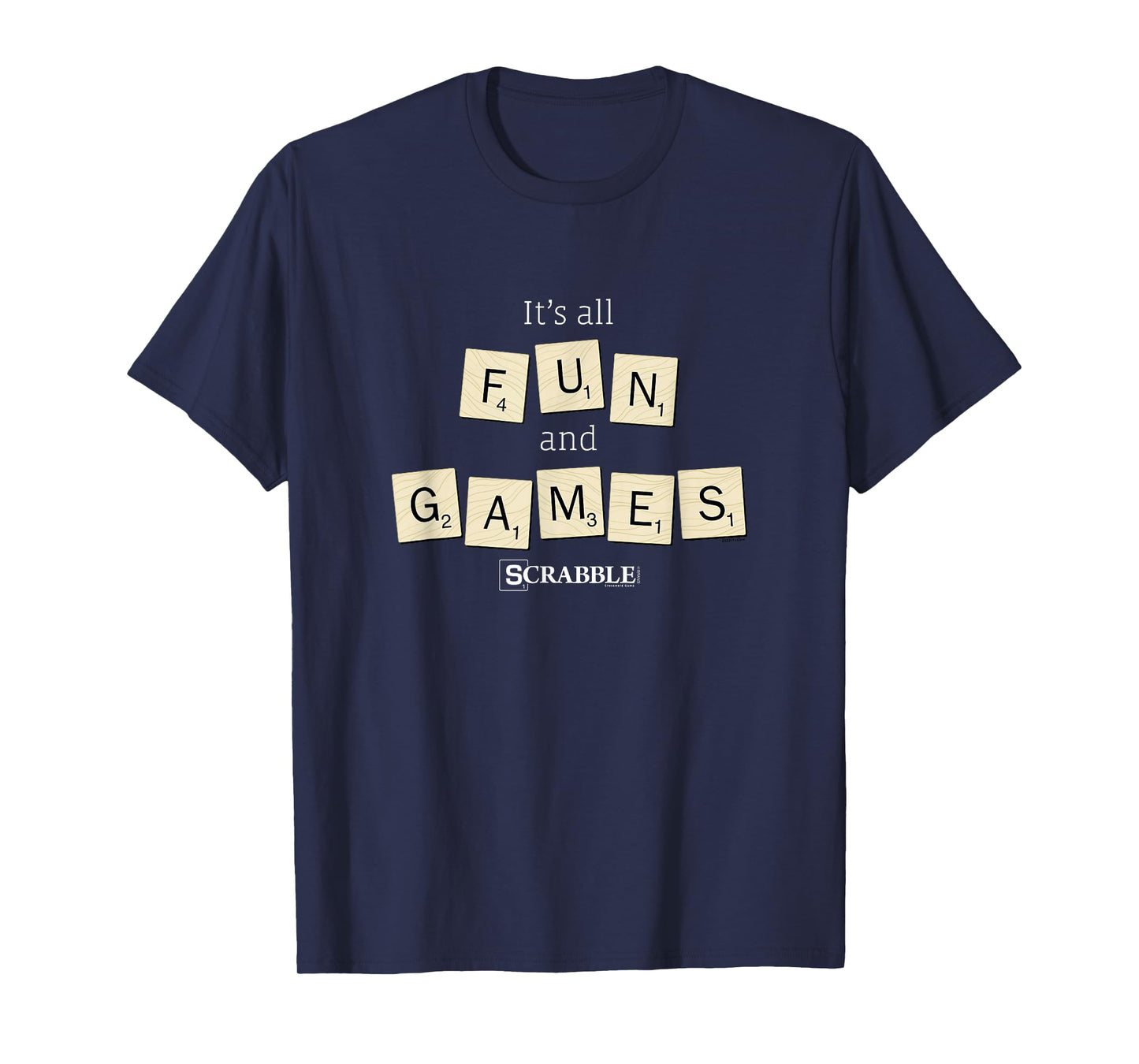 Scrabble It's All Fun And Games Vintage Tile Logo T-Shirt