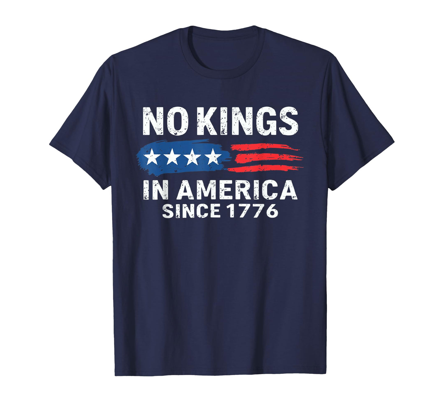 No Kings in America USA Flag T-Shirt