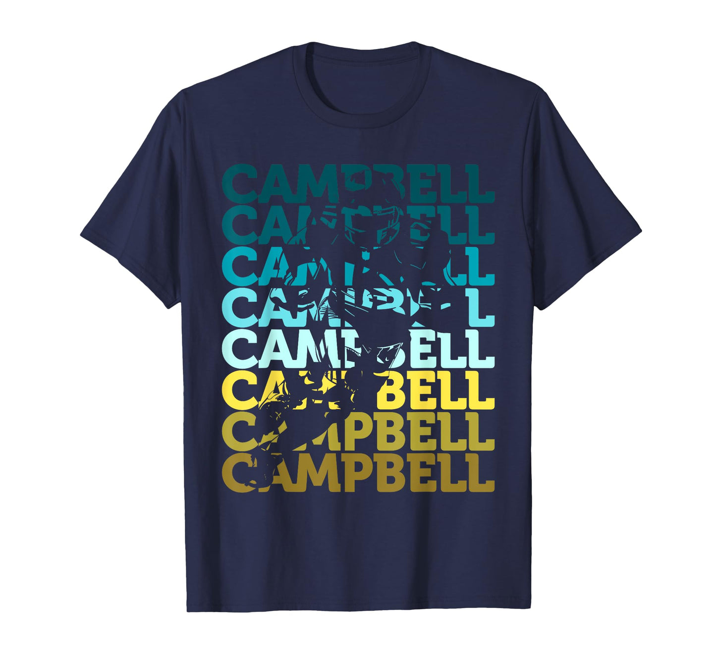 Campbell Football Fan Offensive Tackle Gear T-Shirt
