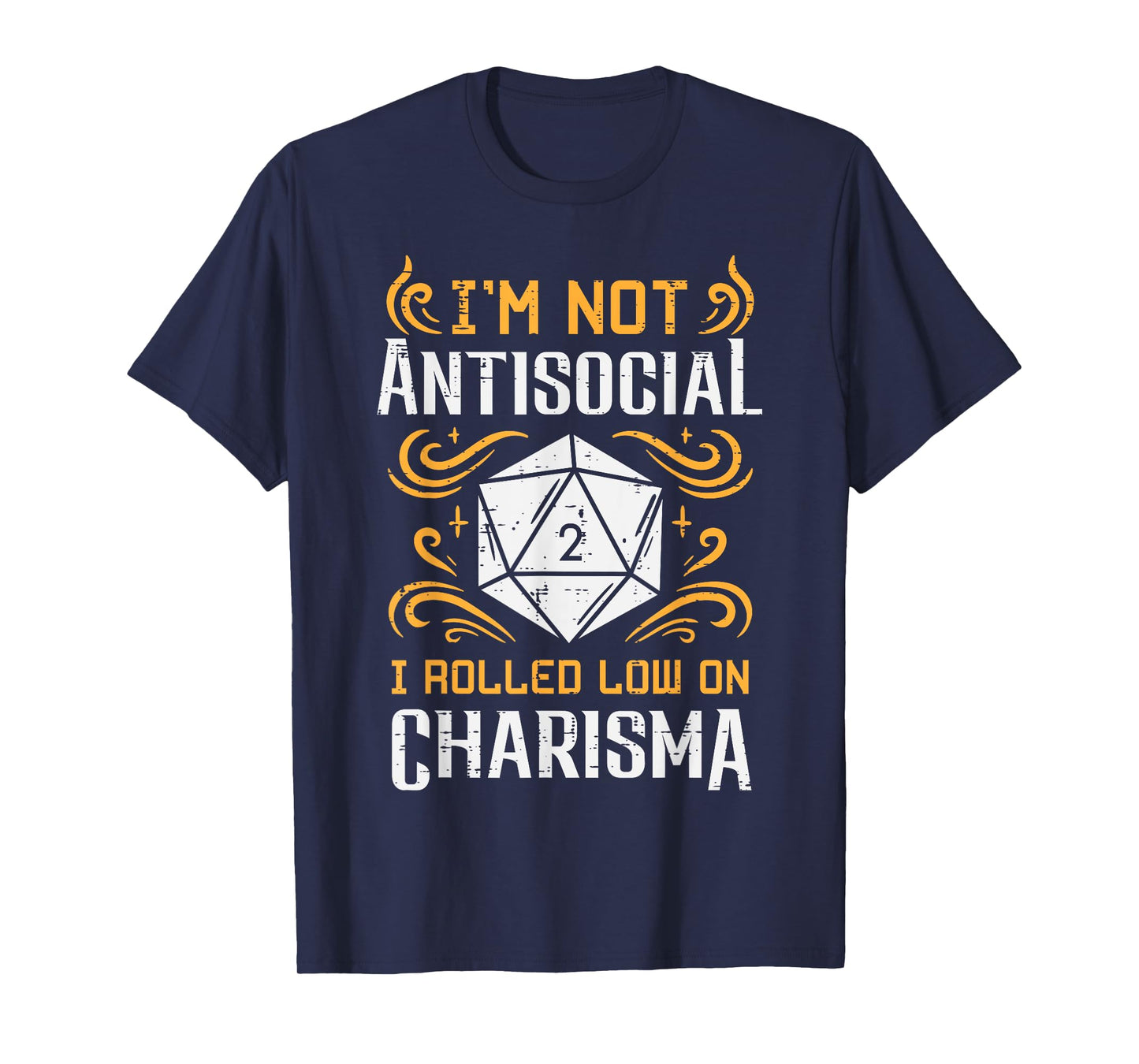 Not Anti Social Low Charisma Funny RPG Gamer Men Boys Kids T-Shirt