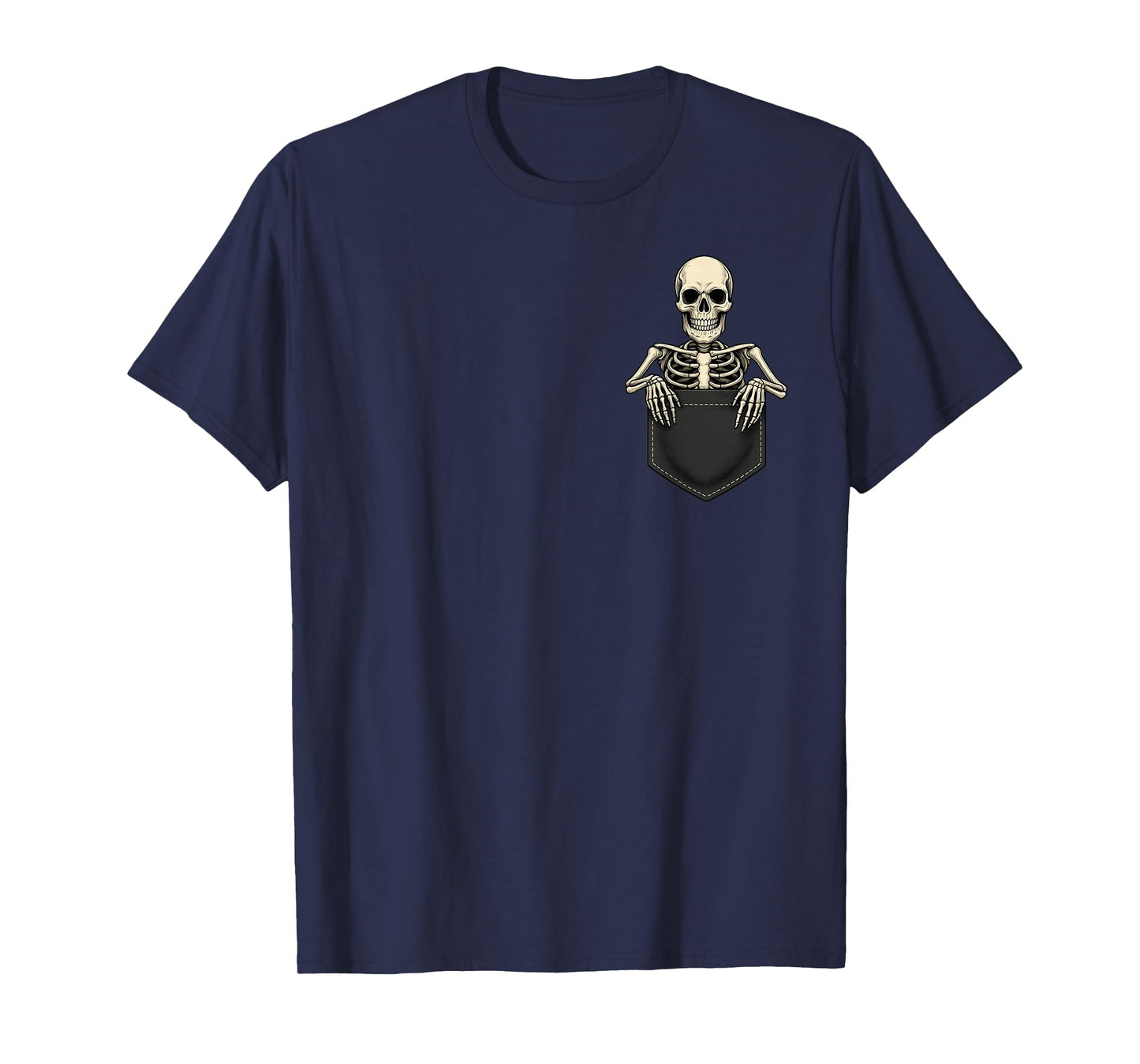 Funny Skeleton in The Pocket Halloween Kids Teens Adults T-Shirt
